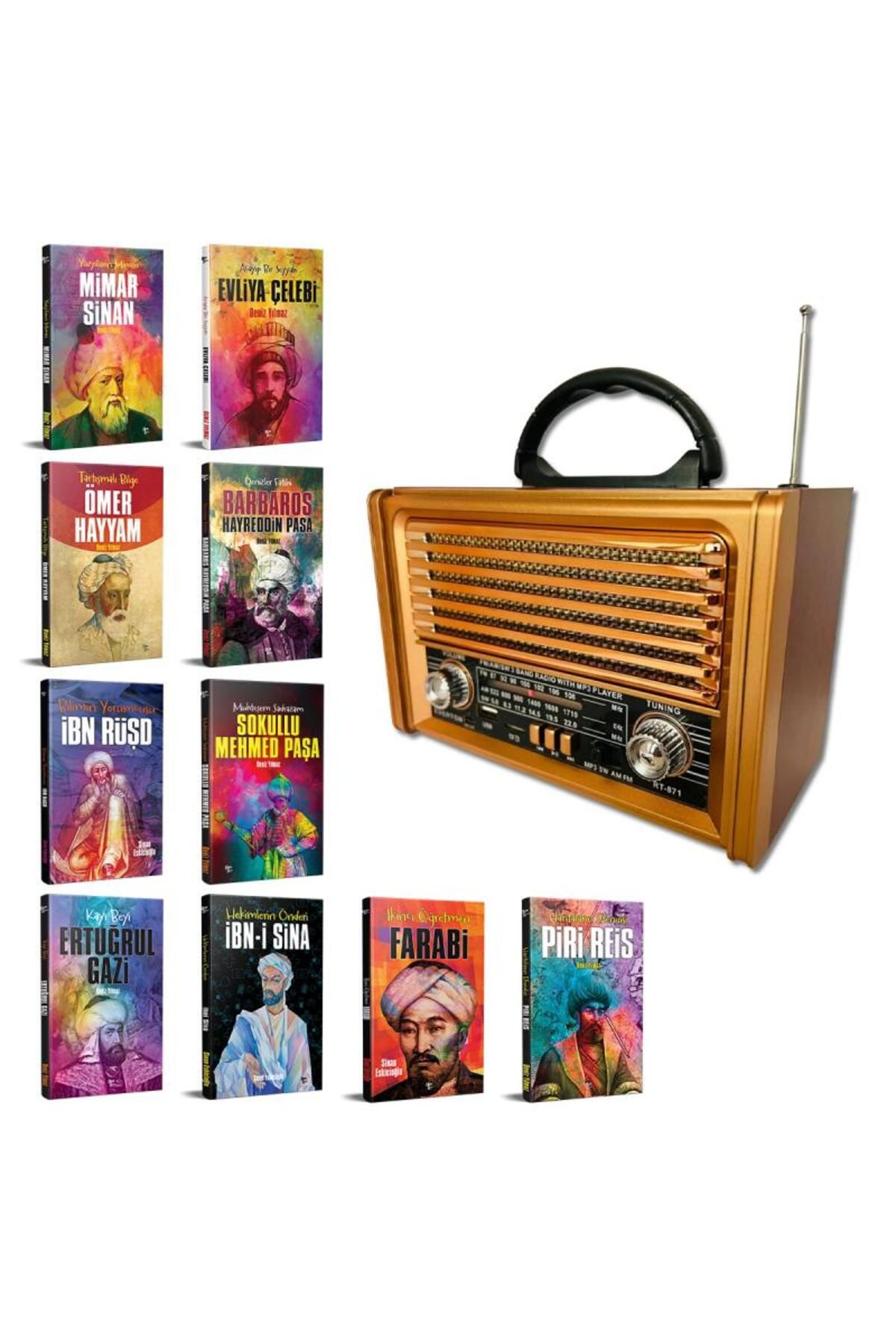 Halk Kitabevi Nostaljik Şarjlı Radyo ve Bilim İnsanları Kitap Seti