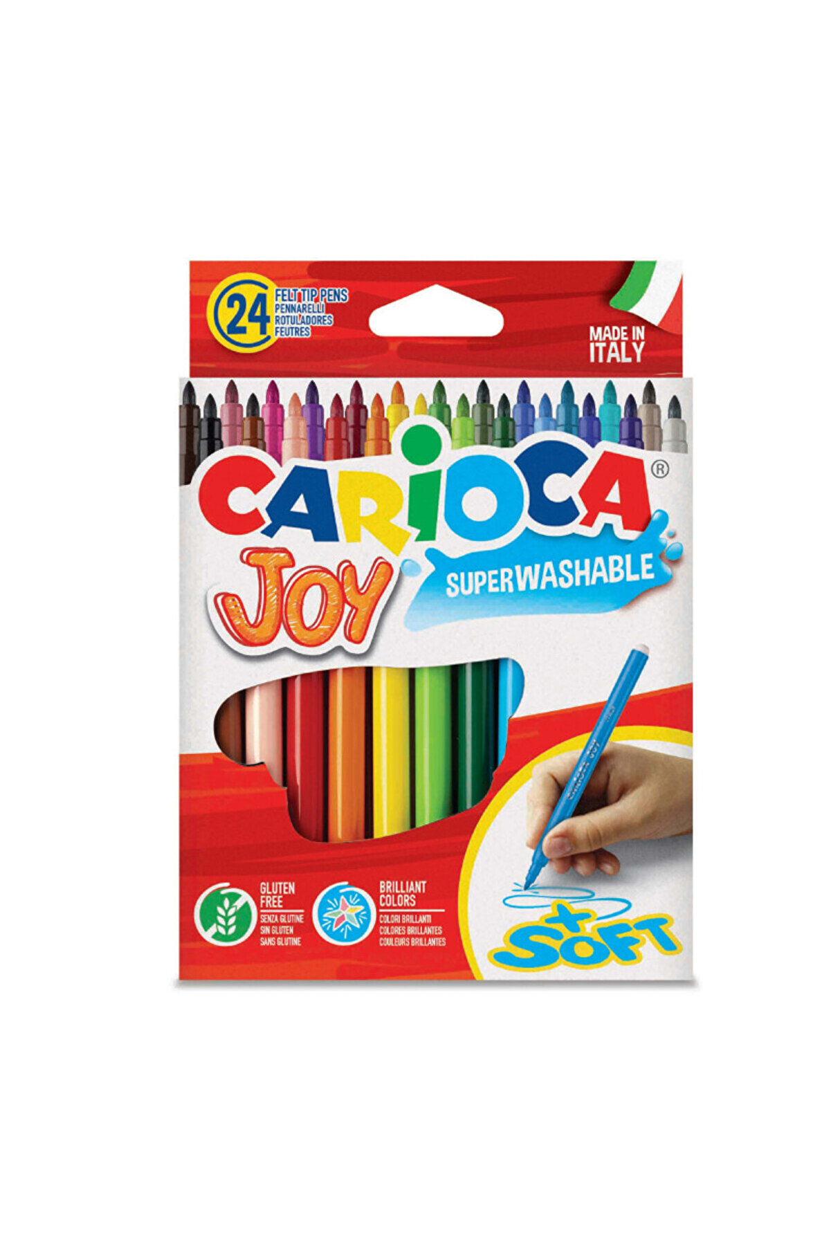 Carioca Joy Süper Yıkanabilir Keçeli Boya Kalemi 24'lü