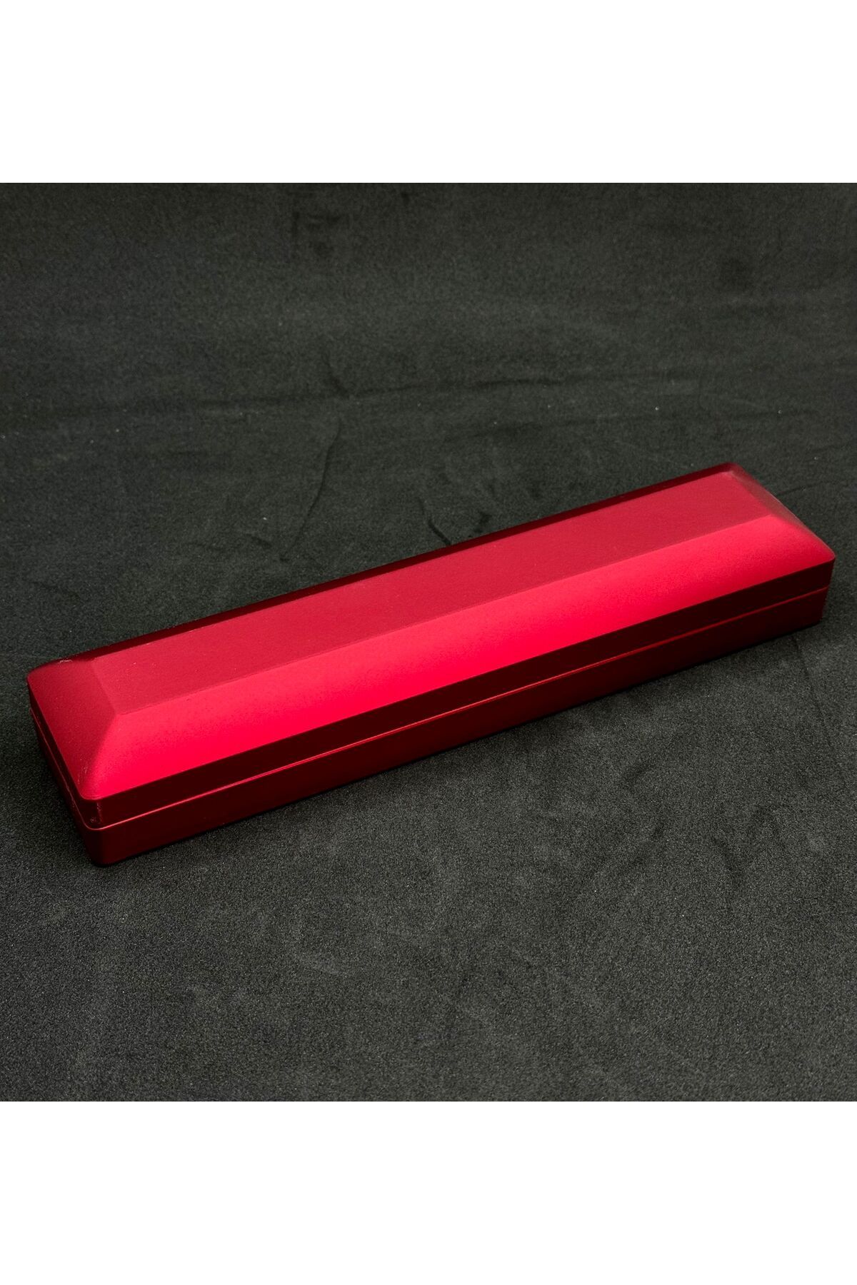 KEHRİBAREVİ EREĞLİ Led ışıklı özel Tesbih/ bileklik kutusu içi siyah kadife dışı kırmızı şık kutu