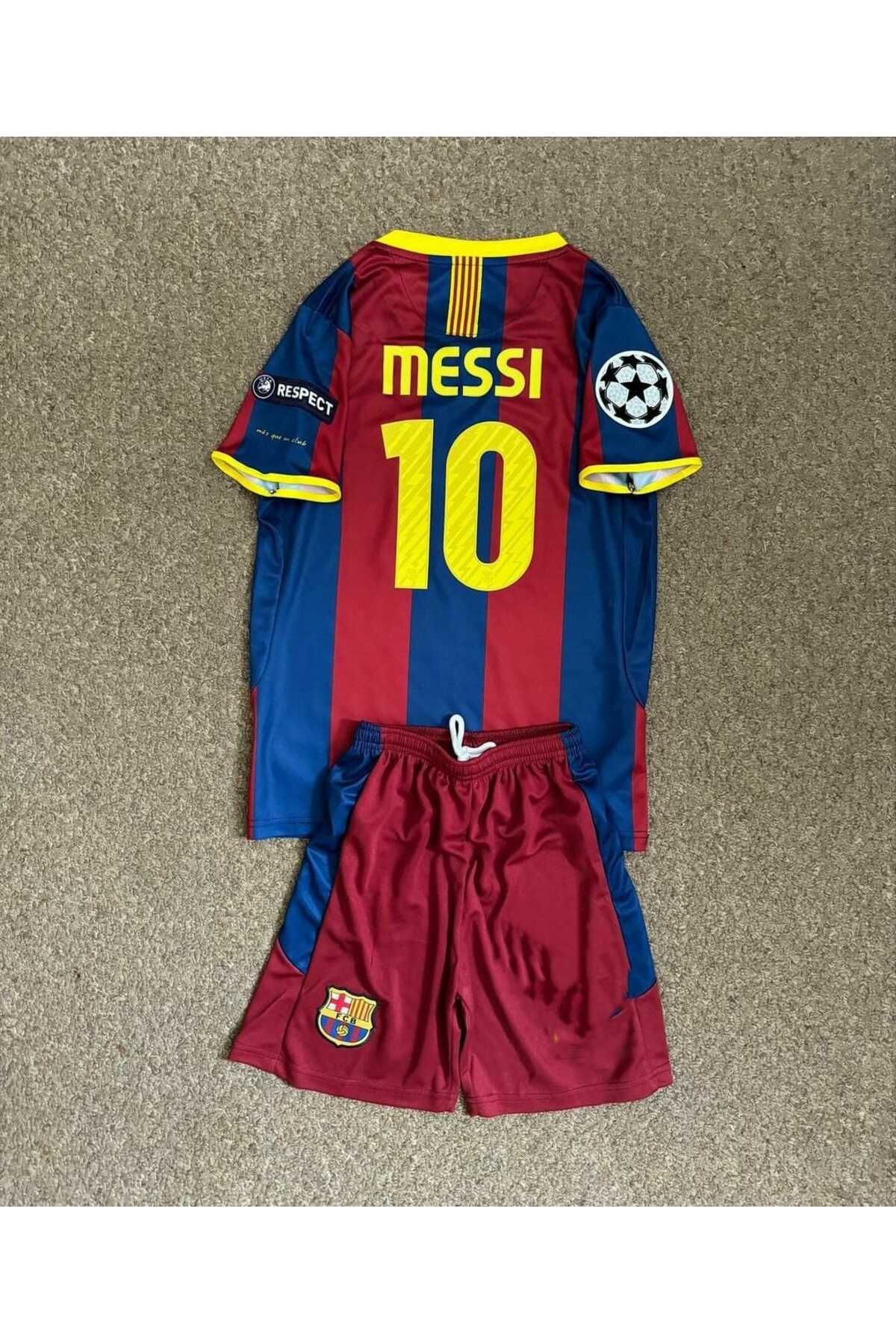 BYSPORTAKUS Barcelona 2011/12 Sezonu Lionel Messi Çocuk Forması Şort Çorap 3'lü Set