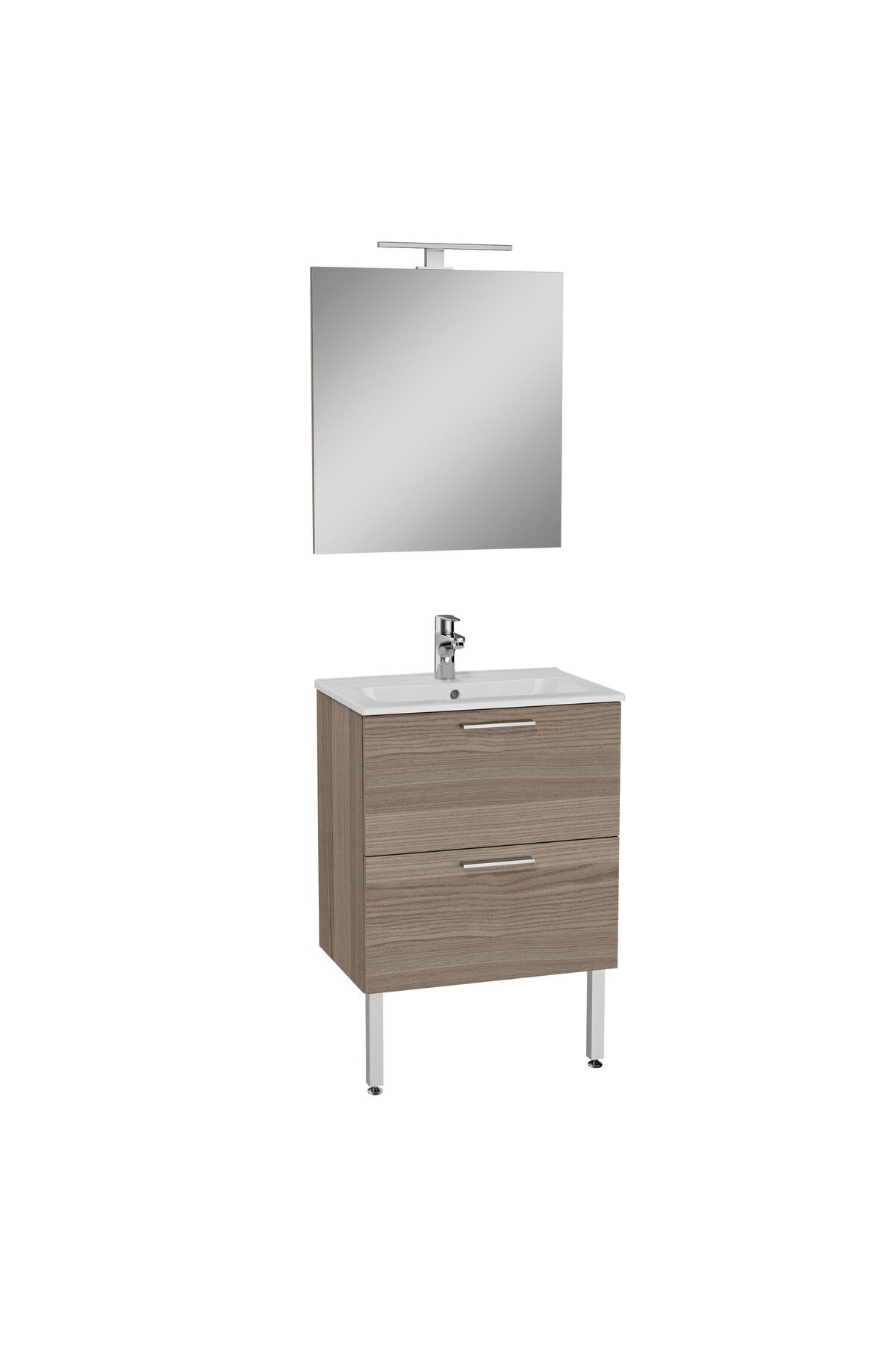 VitrA Mia 75072 Banyo Dolabı Seti Çekmeceli, Ayaklı, 60 Cm, Cordoba