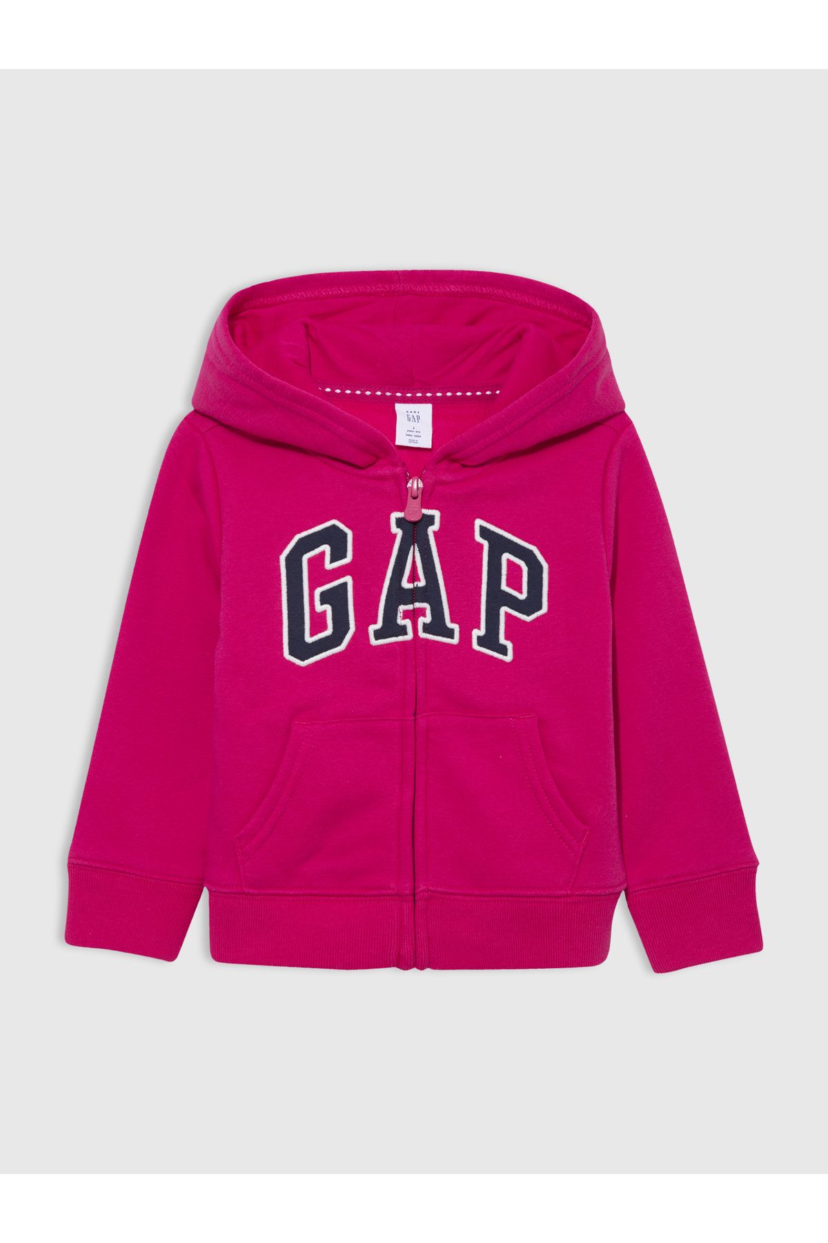GAP Kız Bebek Koyu Pembe Gap Logo Sweatshirt