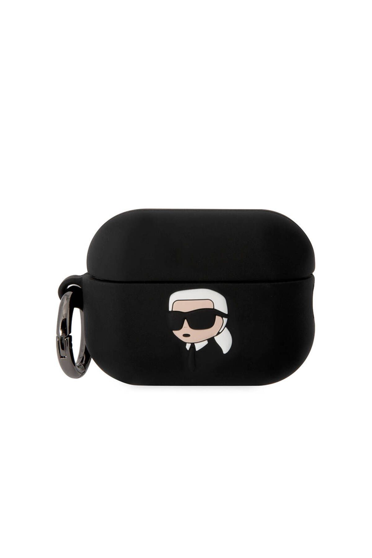 Karl Lagerfeld Airpods Pro 2 Uyumlu Kılıf Karl Lagerfeld  Lisanslı Karl 3D Silikon Siyah