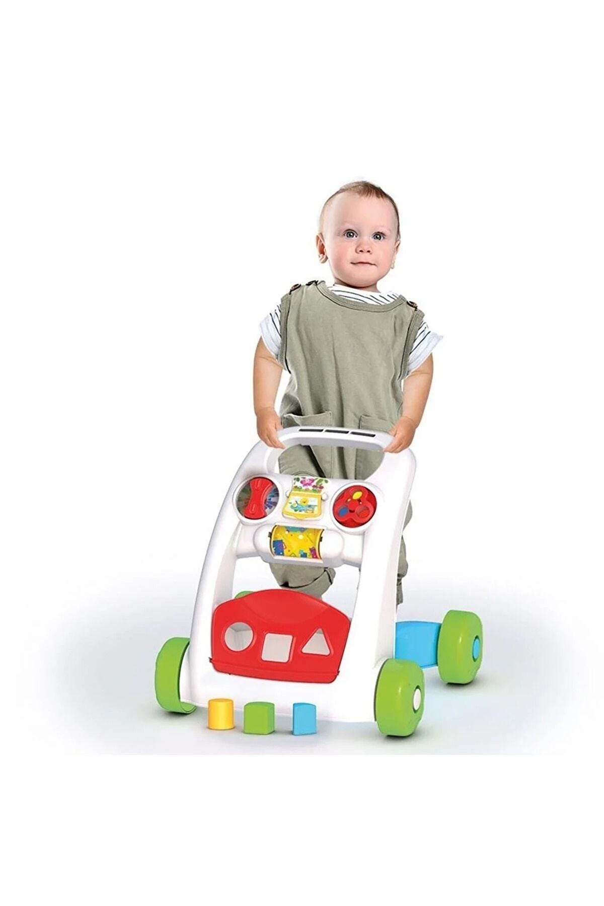 DeYiDo İlk Adım Arabası Yürüyüş Arkadaşım Tekerlekli Yürüteç Araba Bultaklı Bebek Yürüme Yardımcısı