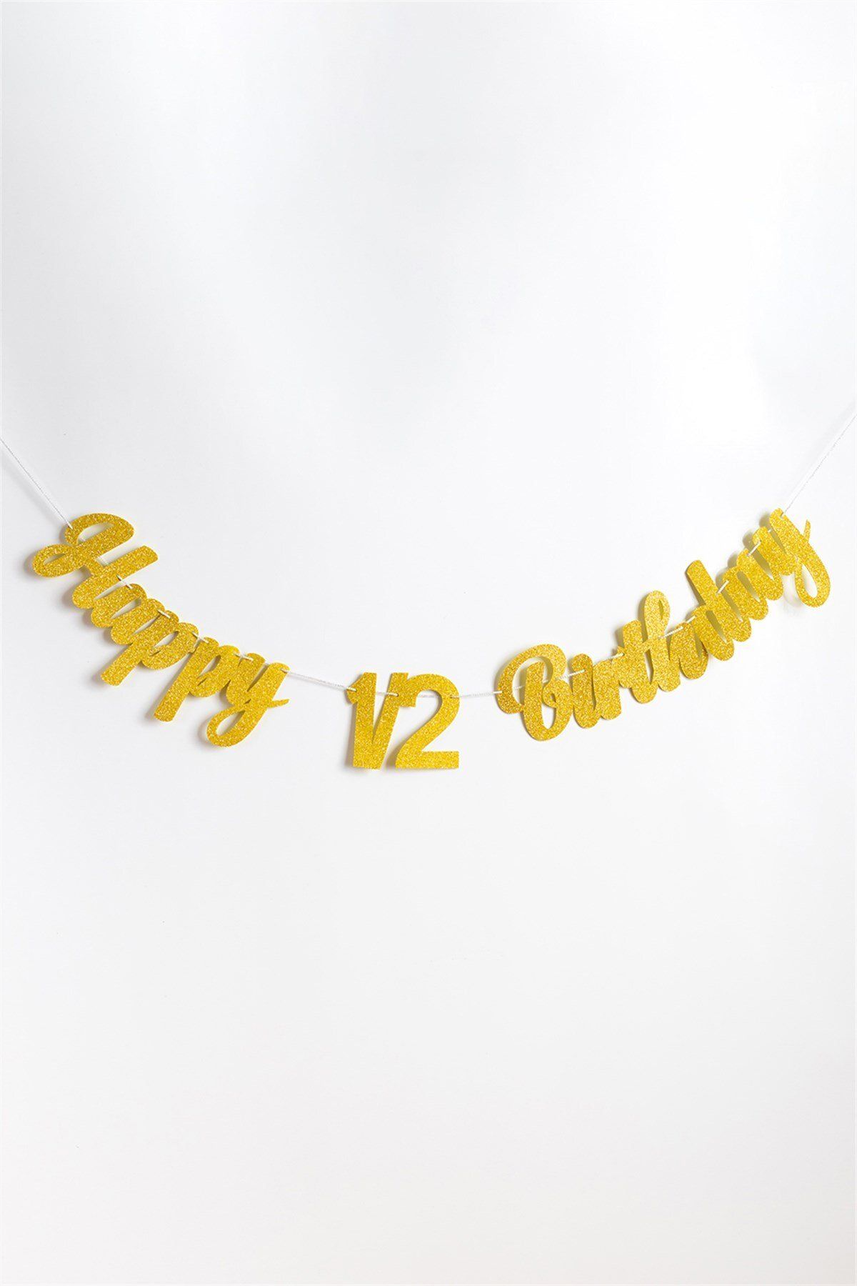 Le Mabelle Gold Happy Birthday 1/2 Banner
