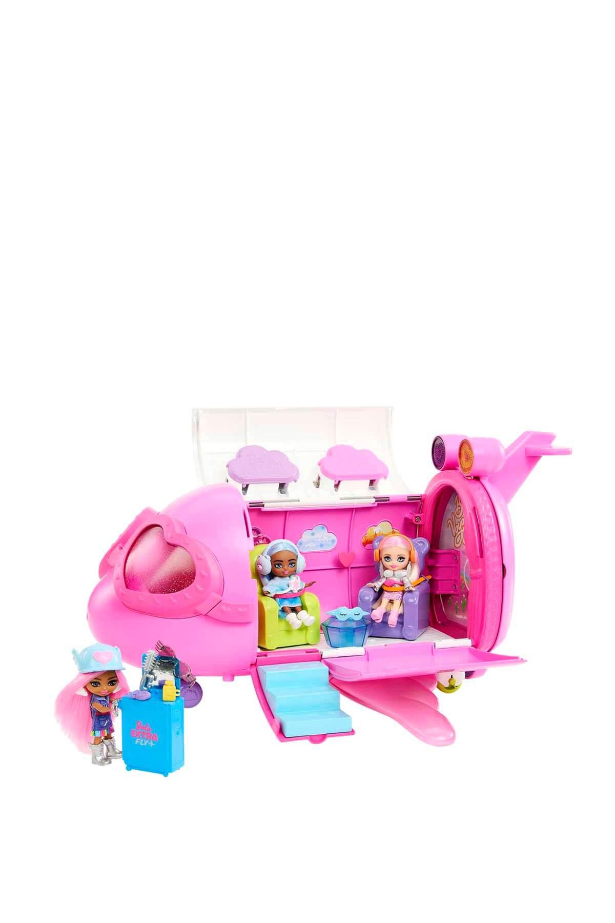 Barbie HPF72 Barbie Extra Jet ve Extra Mini Minis Oyun Seti
