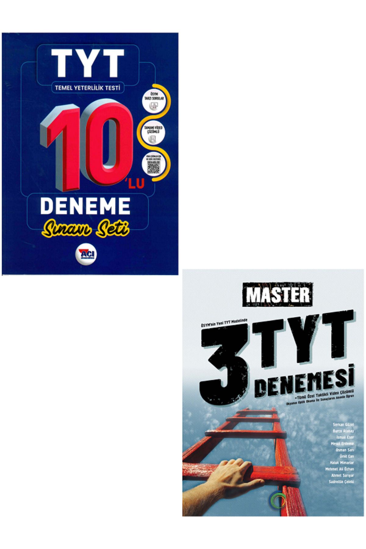 Açı Yayınları TYT 10'Lu Deneme Seti YENİİ + Okyanus Master TYT 3'Lü Denemeleri Ösym Tarzında