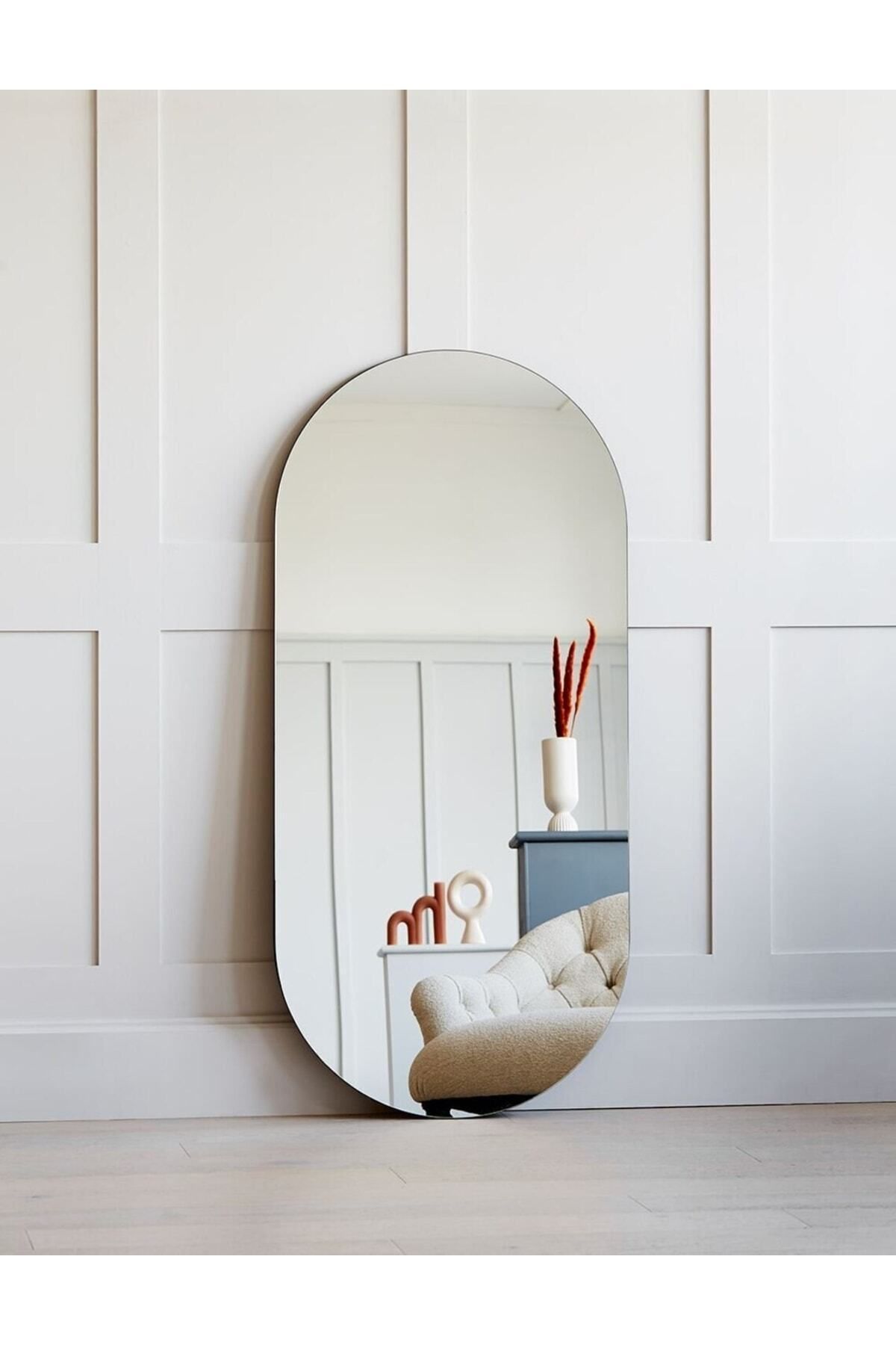 CG HOME 90 X 50 Cm Duvar Aynası, Dekoratif Ayna, Konsol Aynası, Hol Aynası, Dresuar Aynası,banyo Wc Aynası