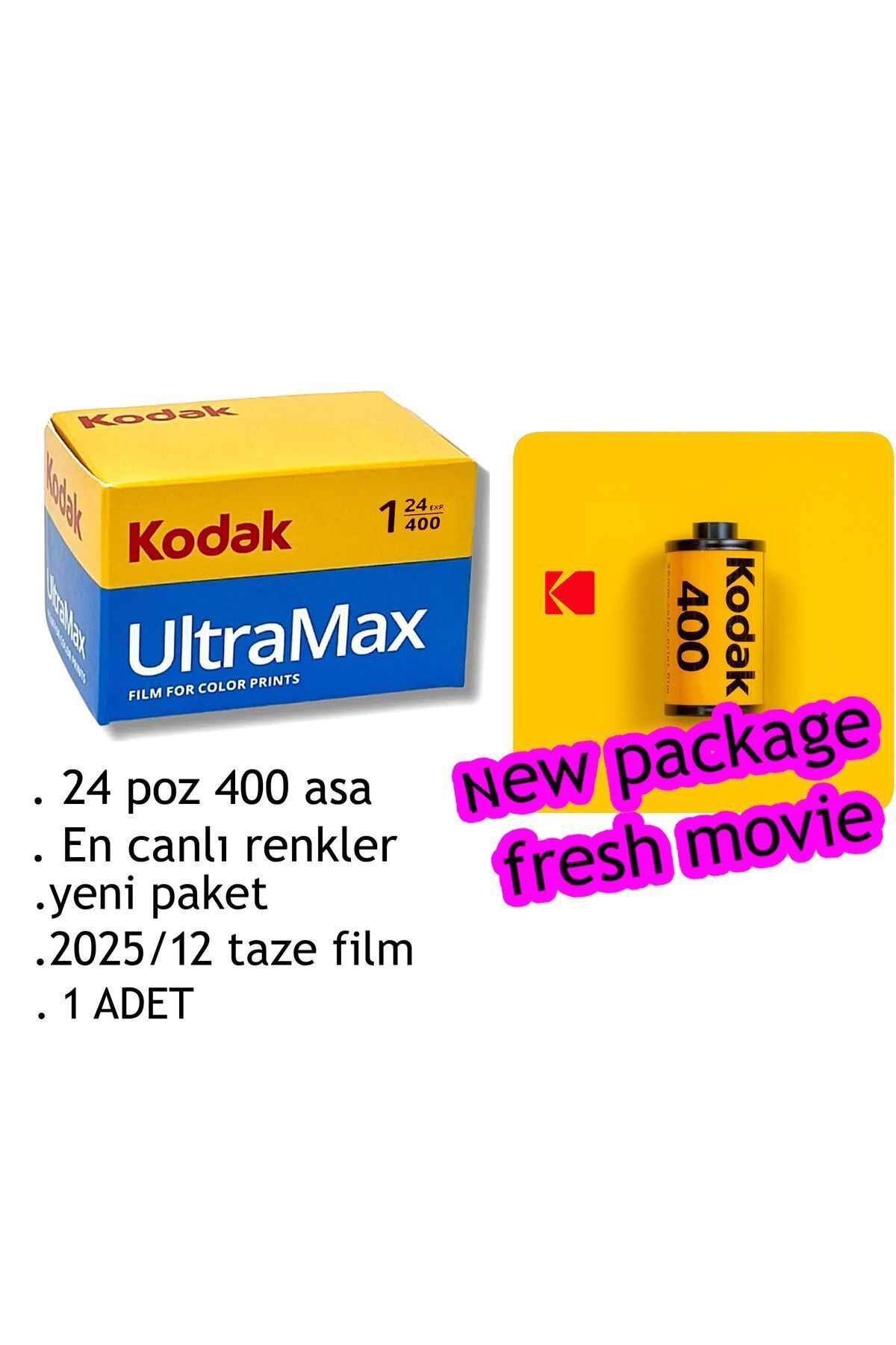 Kodak Ultramax 24 Analog Fotoğraf Filmi