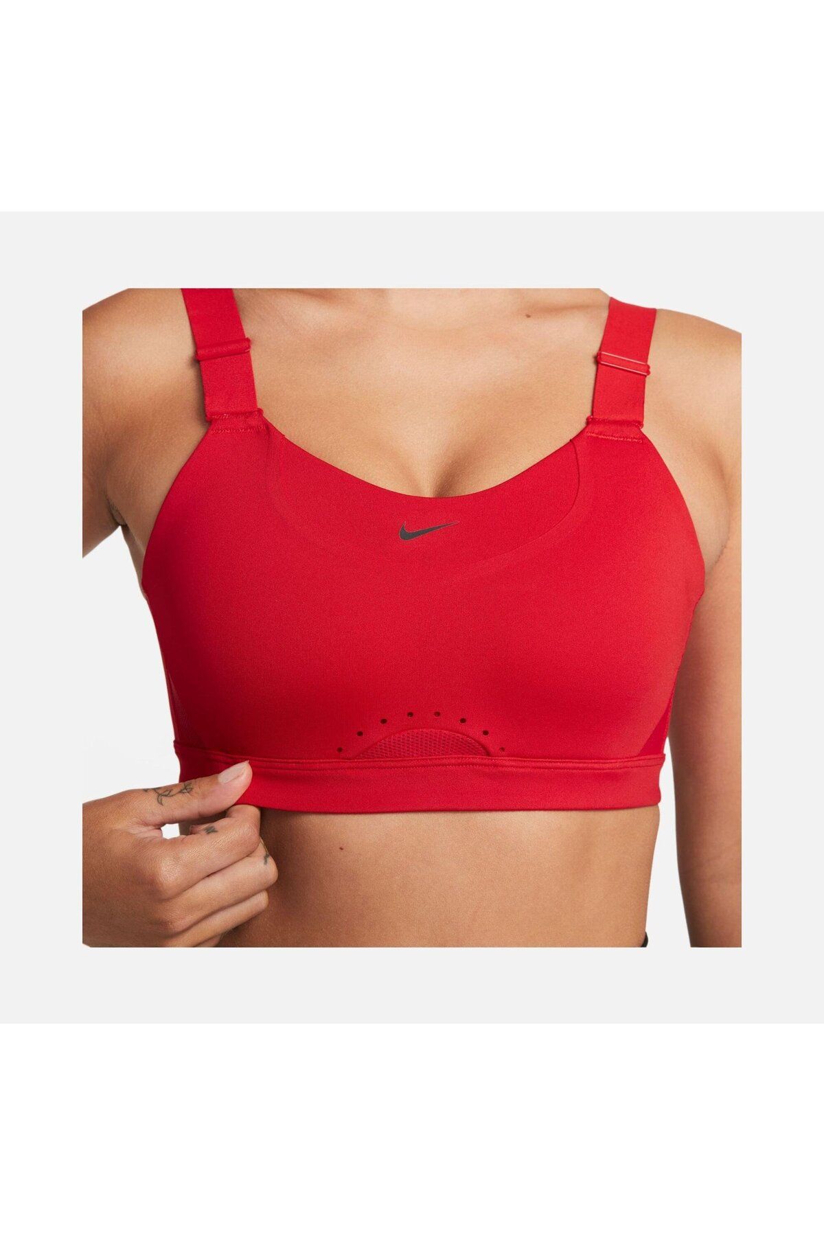 Nike Dri-Fit Alpha High-Support Padded Adjustable Training Kırmızı Kadın Bralet DD0430-657
