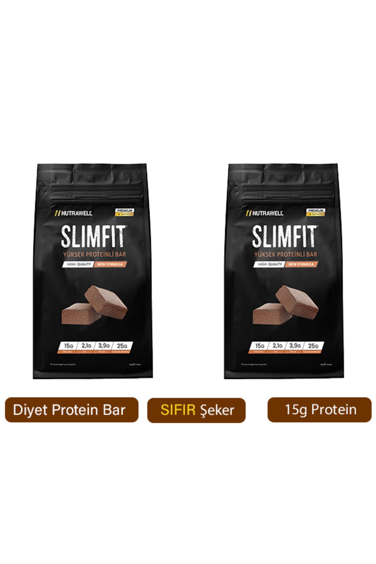 Slimfit Diyet Protein Bar Çikolatalı 20 Adet - 1000gr
