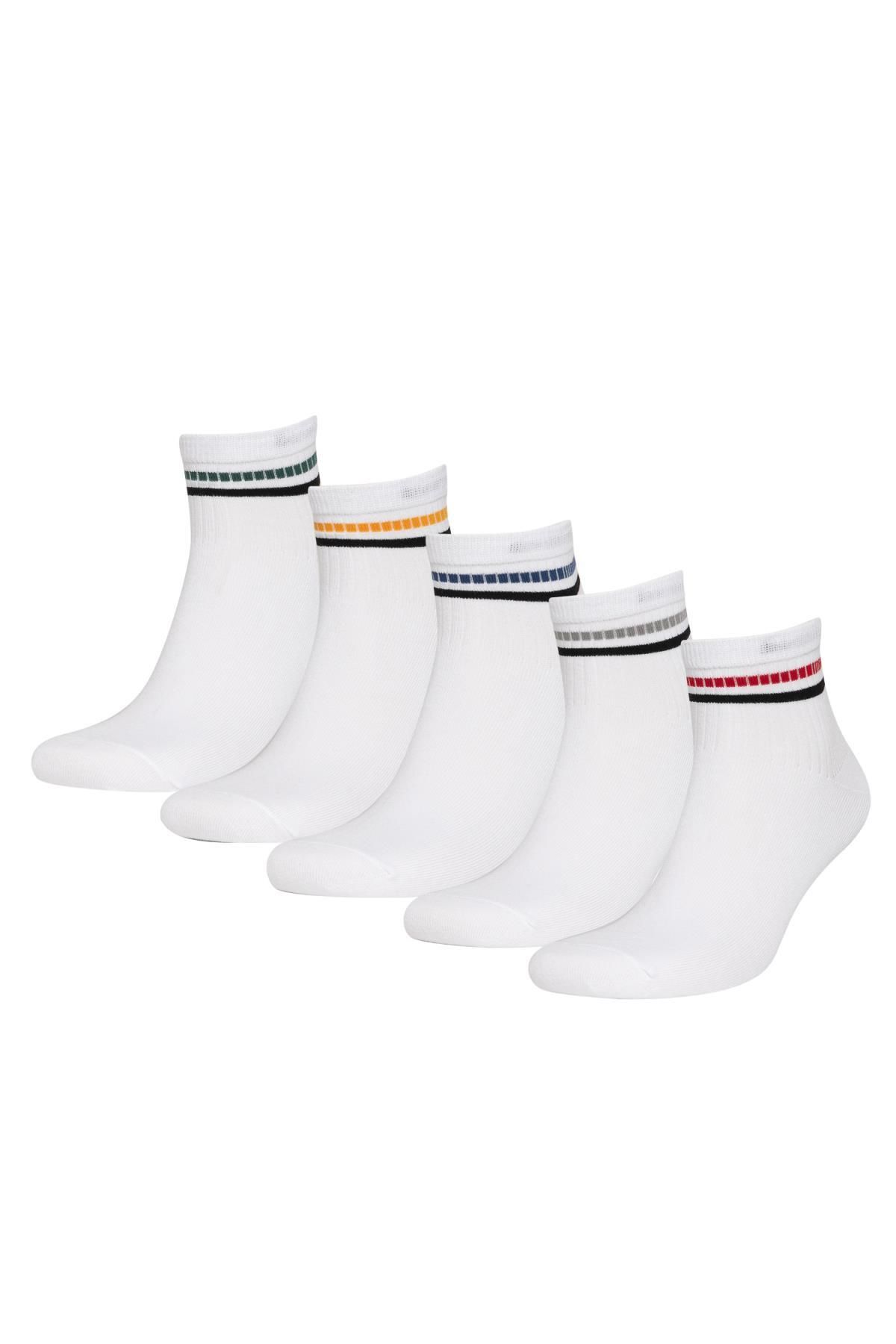 Defacto Erkek 5'li Pamuklu Soket Çorap C0167axns