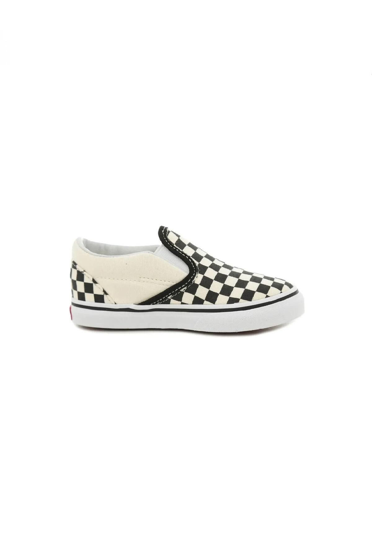 Vans TD Classic Slip On Siyah Beyaz Çocuk Spor Ayakkabı