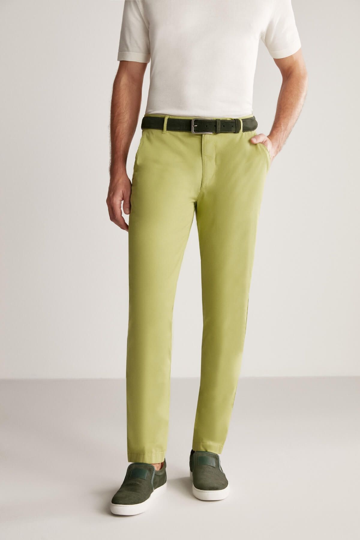 Hemington Yeşil Yazlık Chino Pantolon