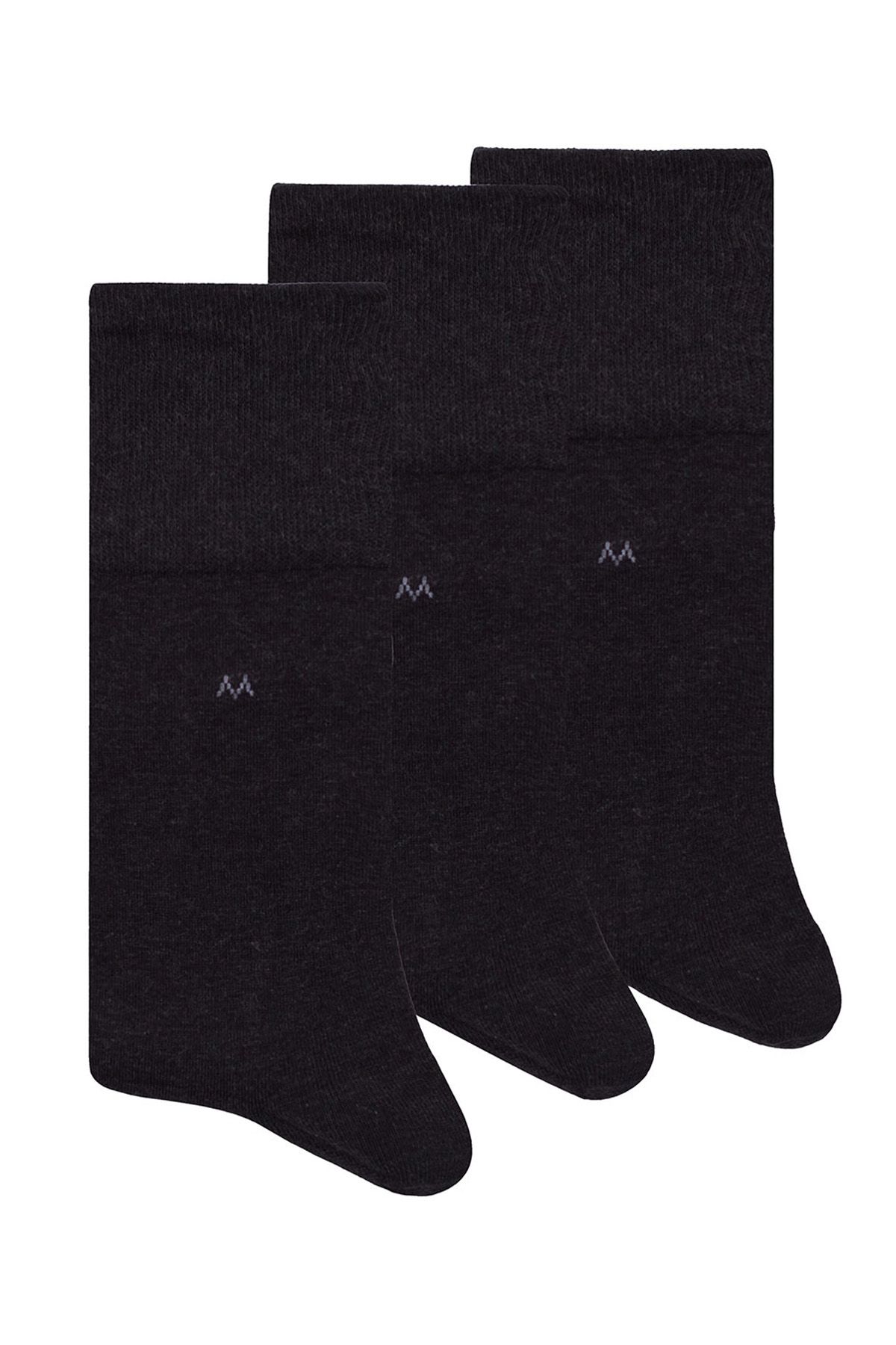 Hemington Pamuklu Antrasit Üçlü Çorap Seti