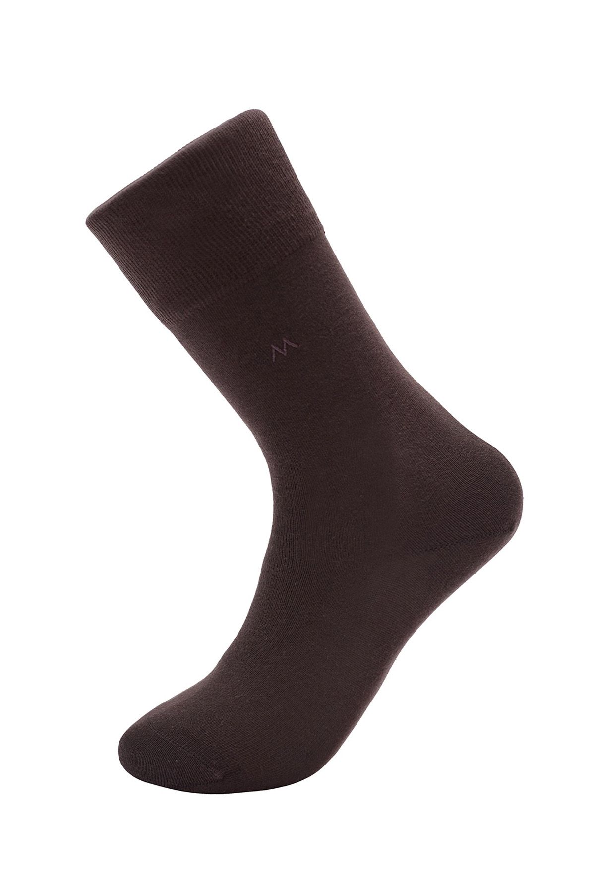 Hemington Koyu Kahverengi Pamuklu Çorap