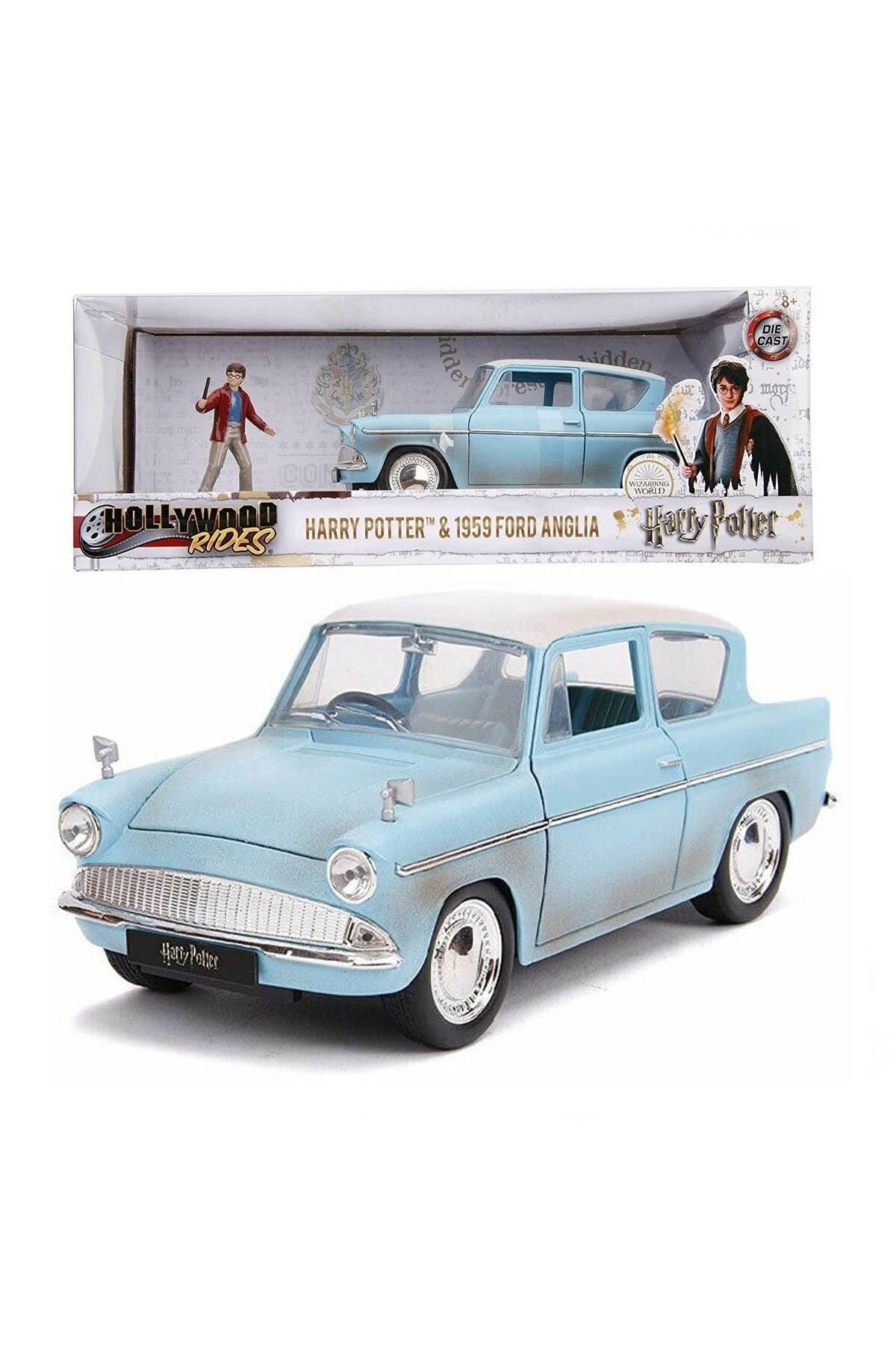 Uçar Oyuncak 1:24 Harry Potter & 1959 Ford Anglia Model Metal Araba Seti