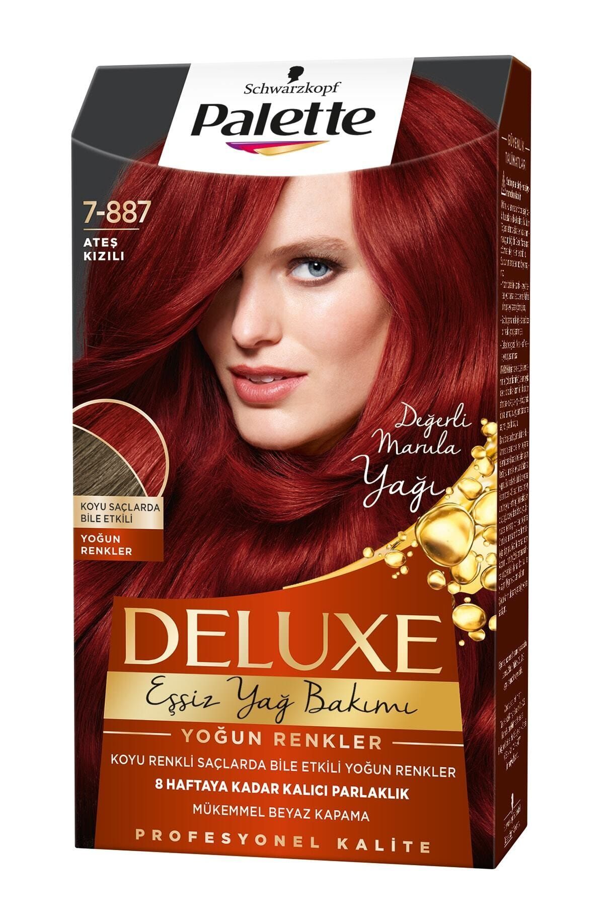 Palette Deluxe Yoğun Renkler 7-887 Ateş Kızılı Saç Boyası