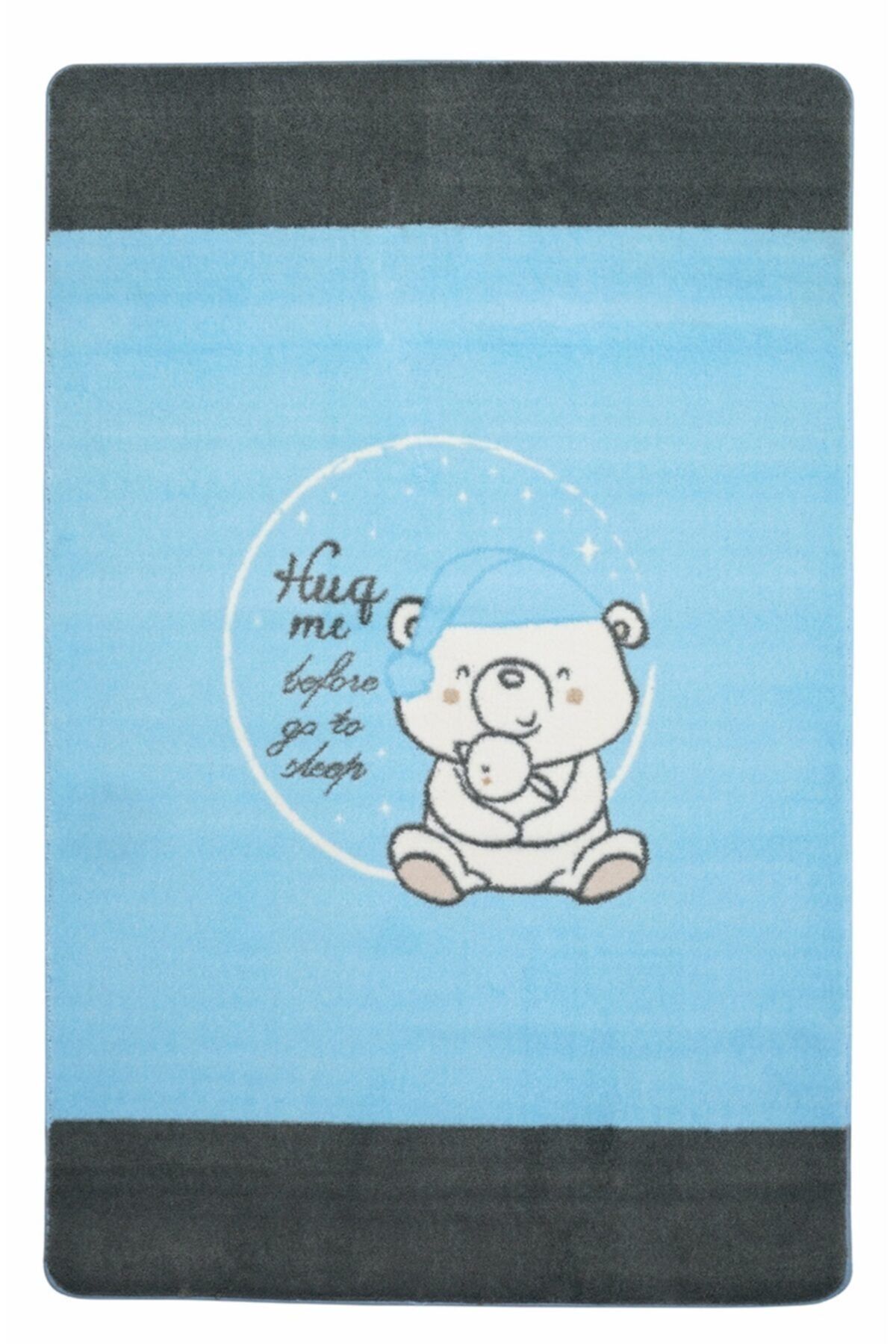 Confetti Hug Me 120x180 Mavi Bebek Odası Halısı