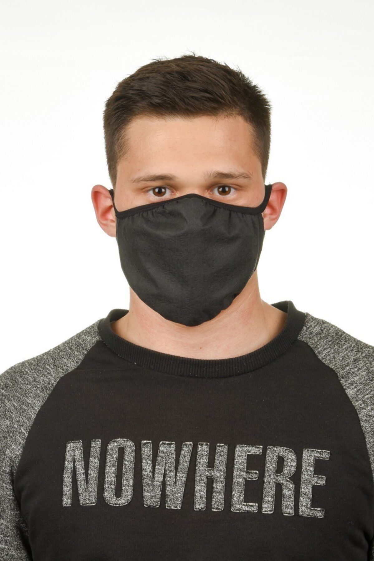 Esquire Toz Maskesi Endüstriyel Yıkanabilir Siyah 10 Adet