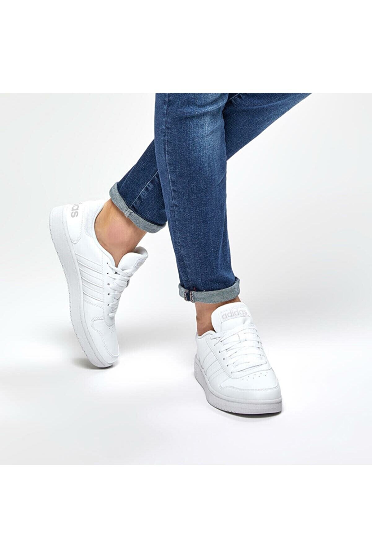 adidas Hoops 2.0 Beyaz Erkek Sneaker Ayakkabı