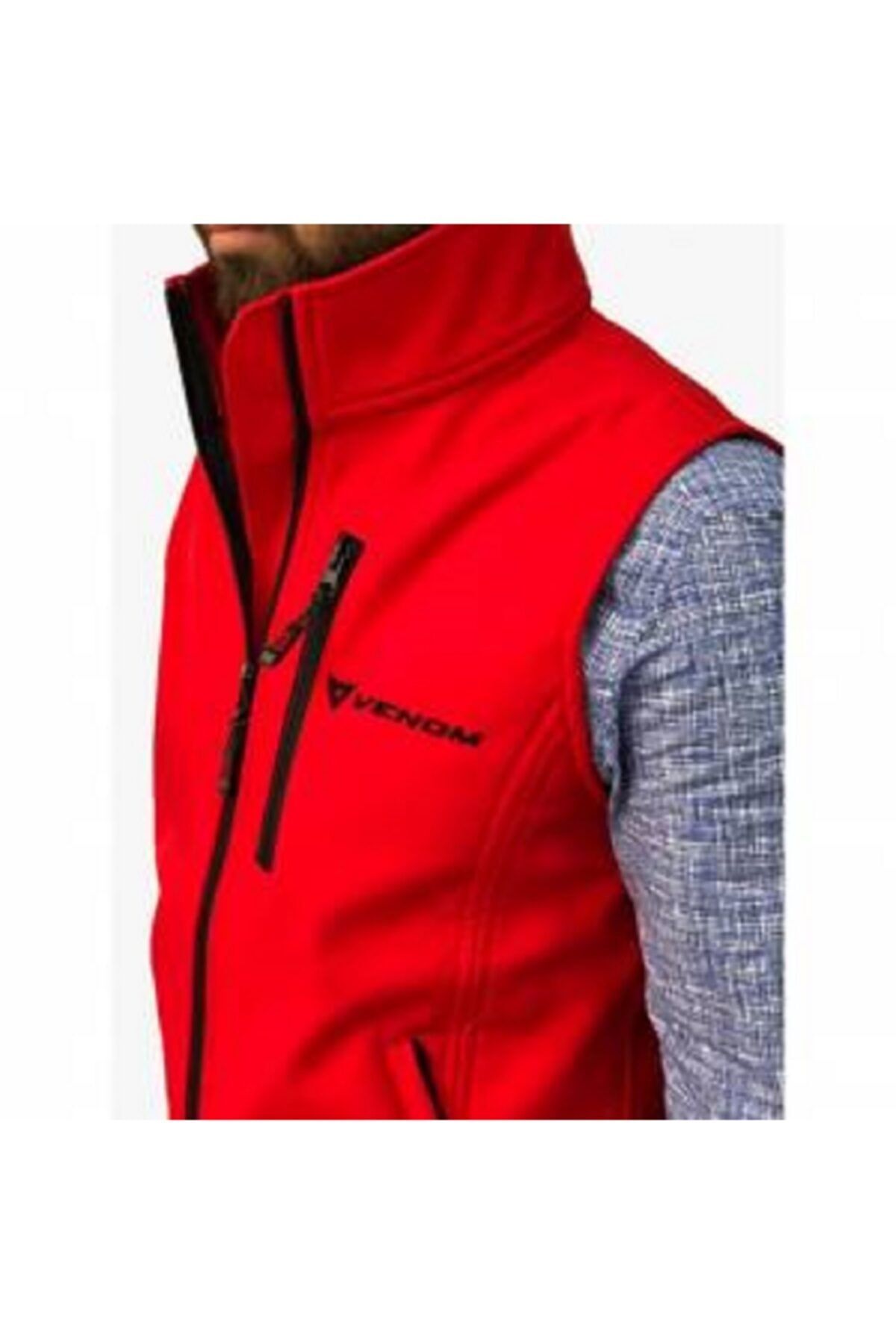 Venom Kırmızı Softshell Motosiklet Yeleği