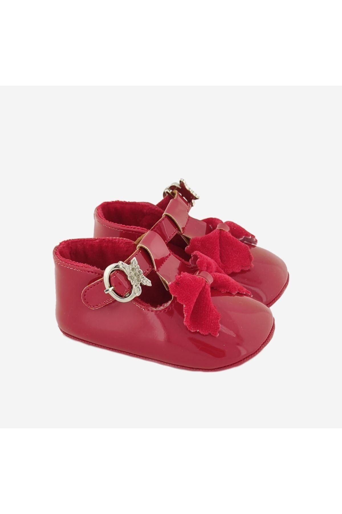 Funny Baby Livelybabys Fiyonklu Rugan Bebek Ayakkabısı