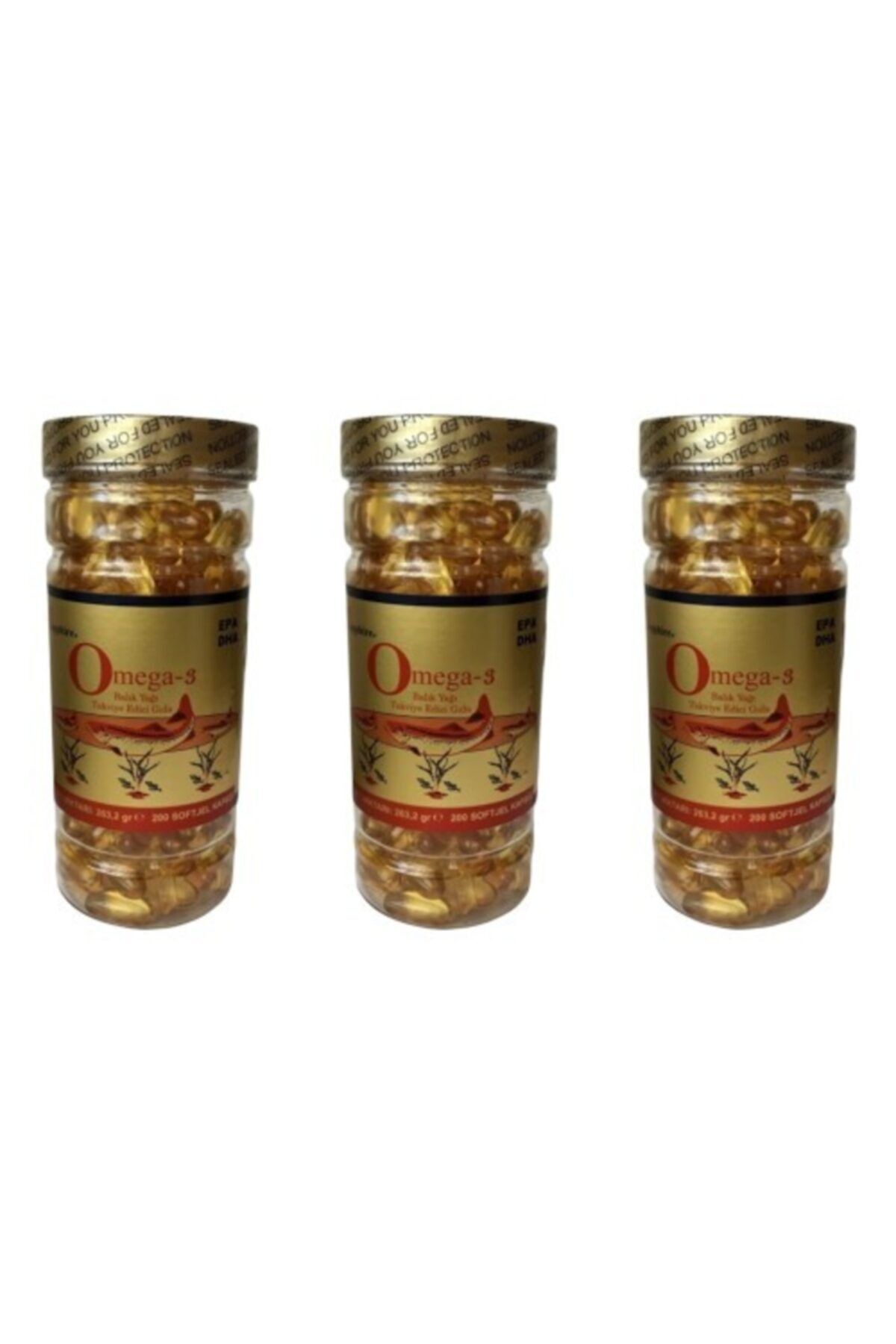 SAPPHIRE Omega-3 Softgel 200 Yumuşak Kapsül 3 Kutu 1000 mg