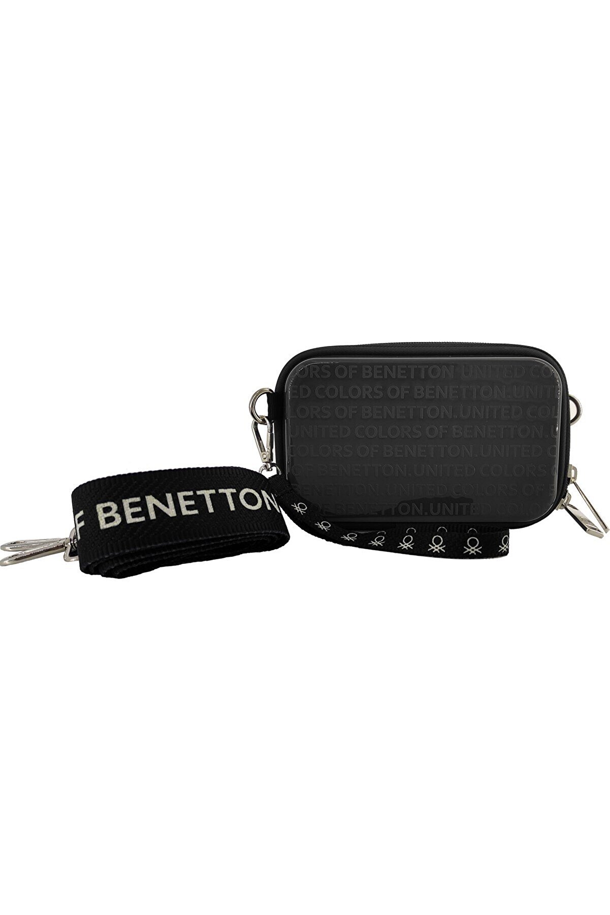 Benetton Siyah El Çantası Bntm101-00 D.grey