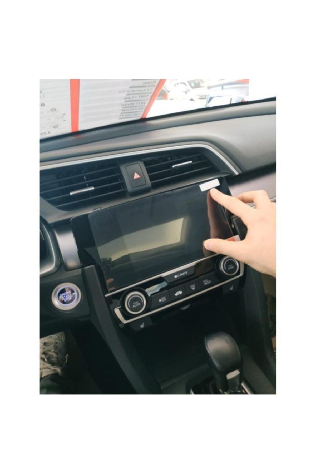 OLED GARAJ Honda Civic İçin Uyumlu Fc5 Ekran Koruyucu Exe-Rs Model Uyumlu 2016-2019