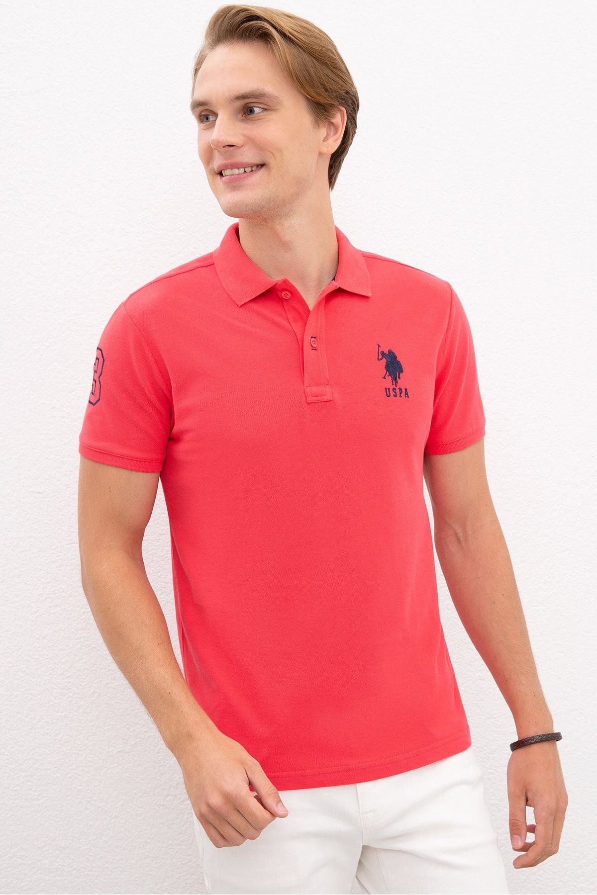 U.S. Polo Assn. Pembe Erkek T-Shirt