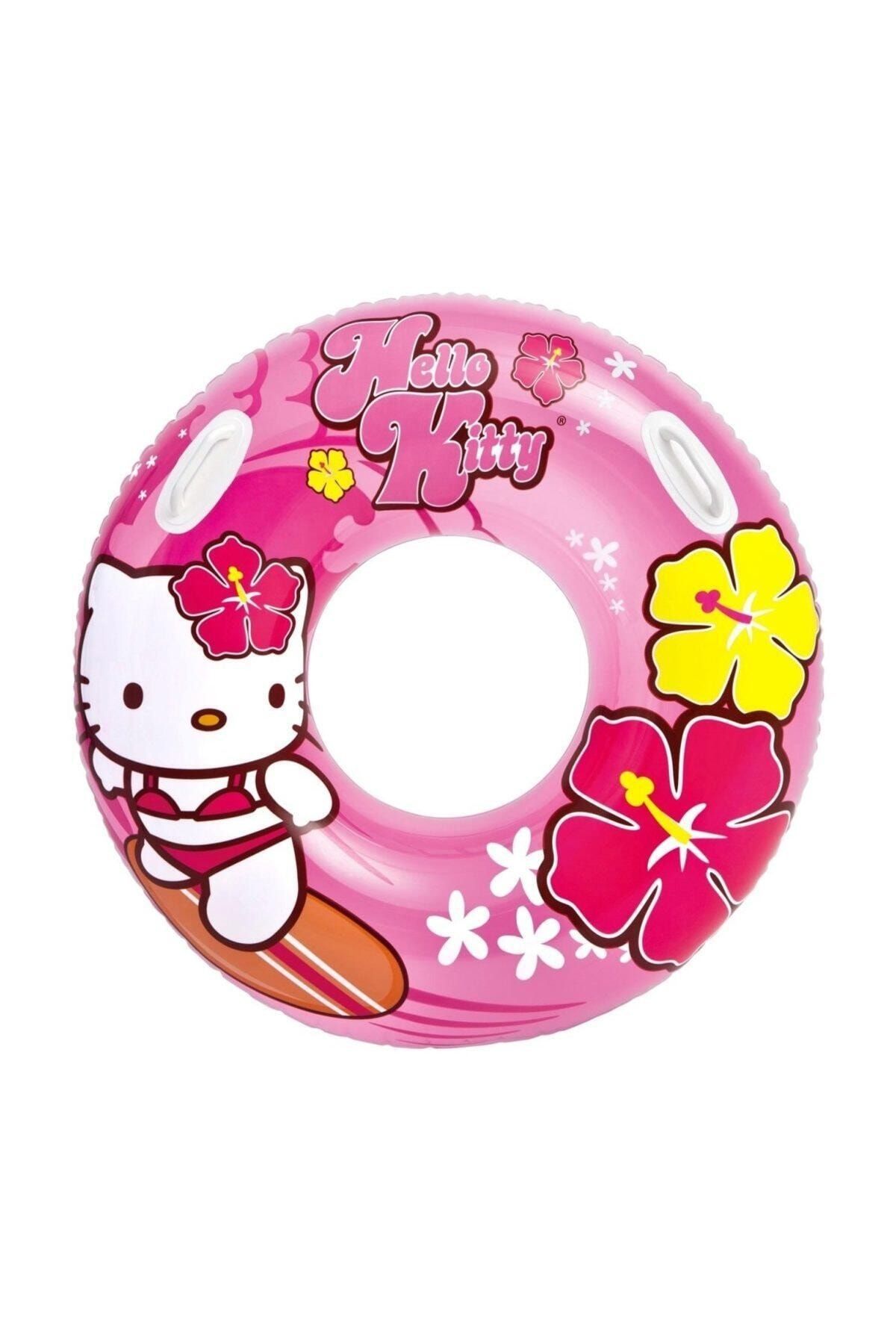 Intex Hello Kitty Tutmaçlı Büyük Boy Deniz Simidi Havuz Simidi Yetişkinler için Simit 97cm