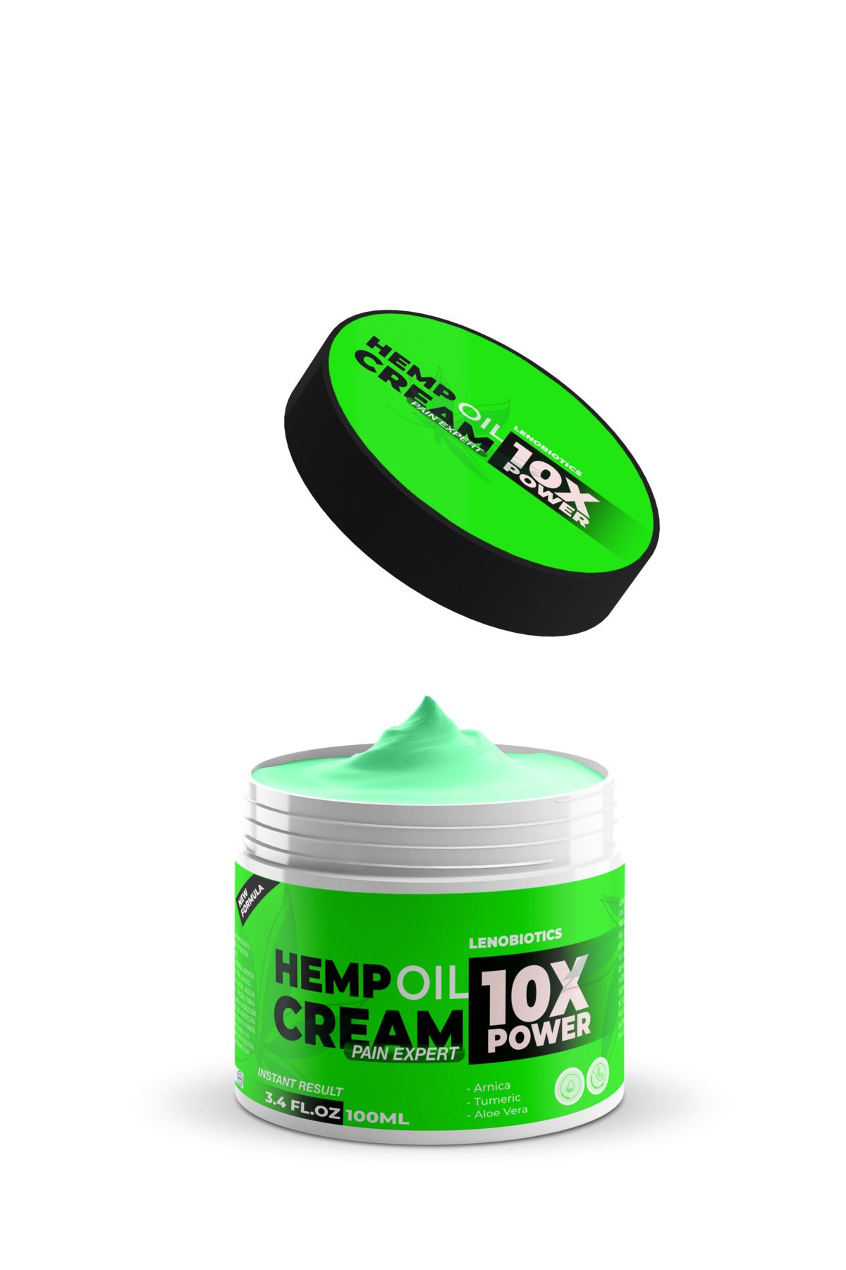 LENOBIOTICS Hemp Oil Cream 10X Power Kenevir Yağı Özlü Eklem ve Kas 100 ml