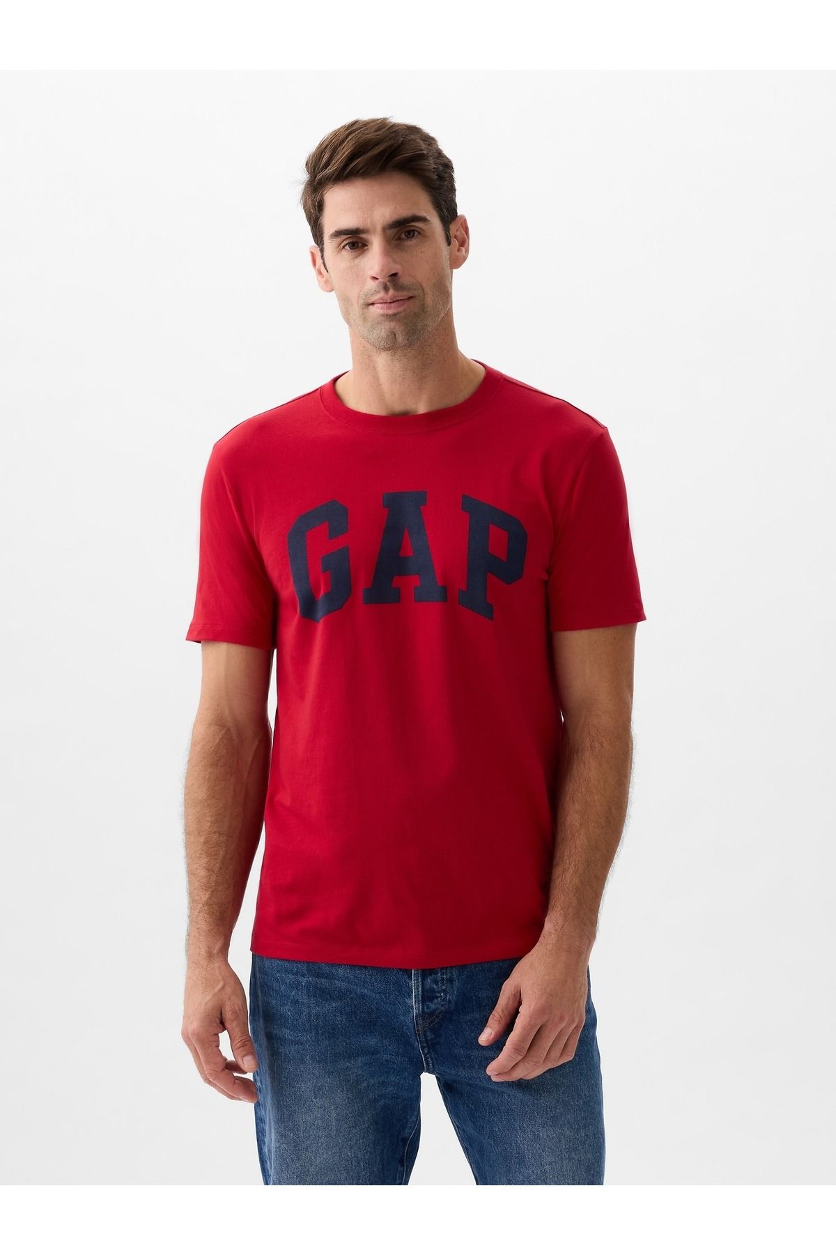 GAP Erkek Kırmızı Gap Logo T-Shirt