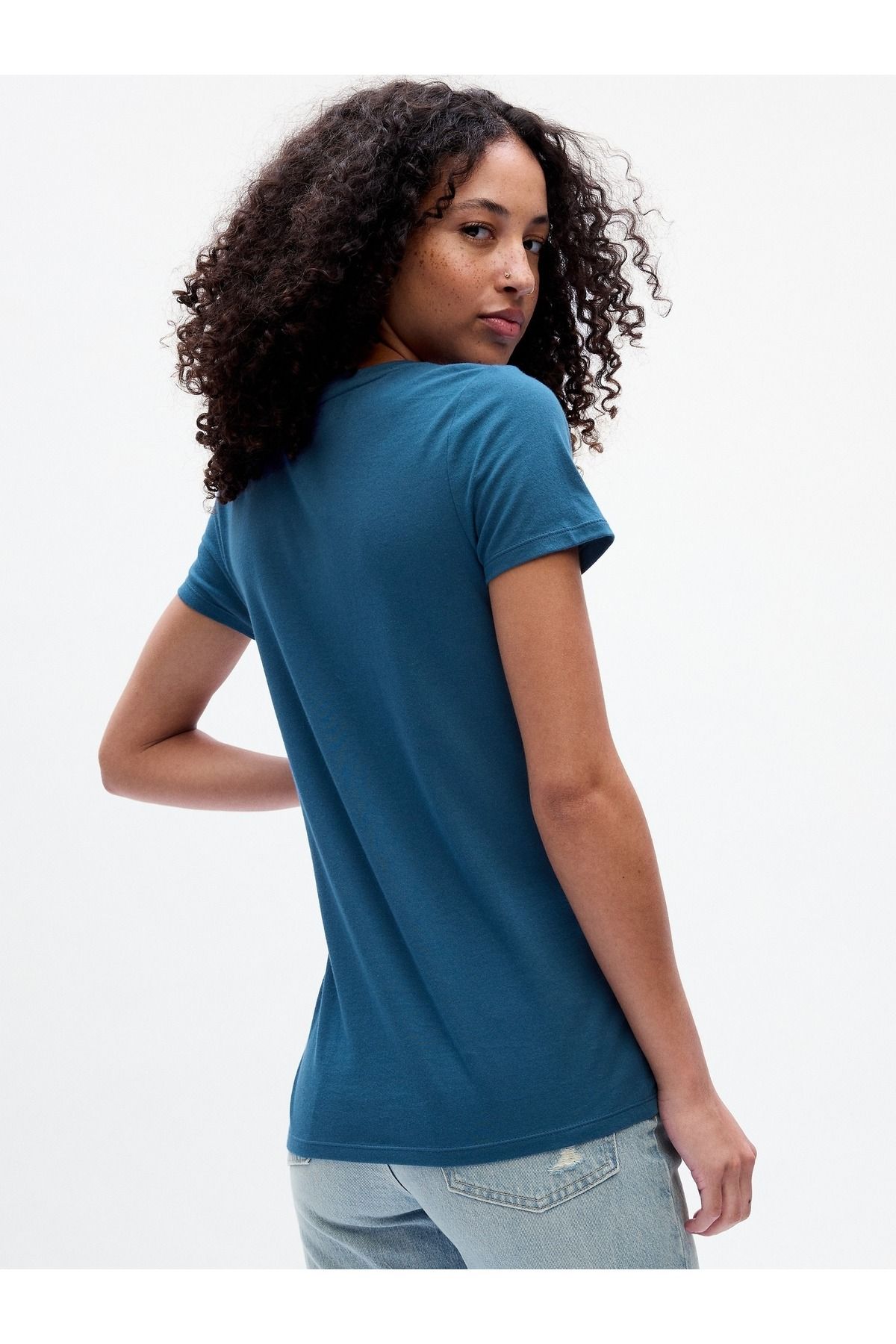 GAP Kadın Mavi Favorite T-Shirt