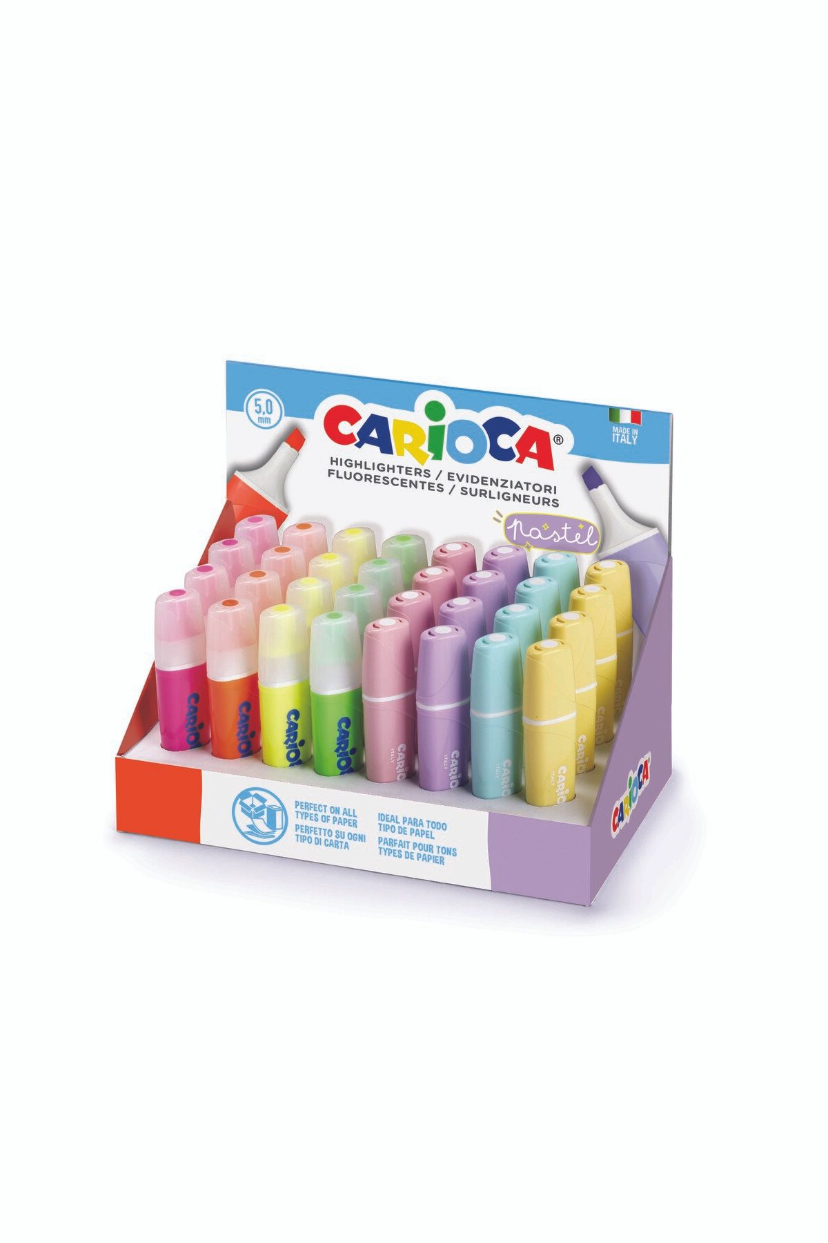 Carioca Pastel Fosforlu Işaretleme Kalemi 32li Stand 8 Renk