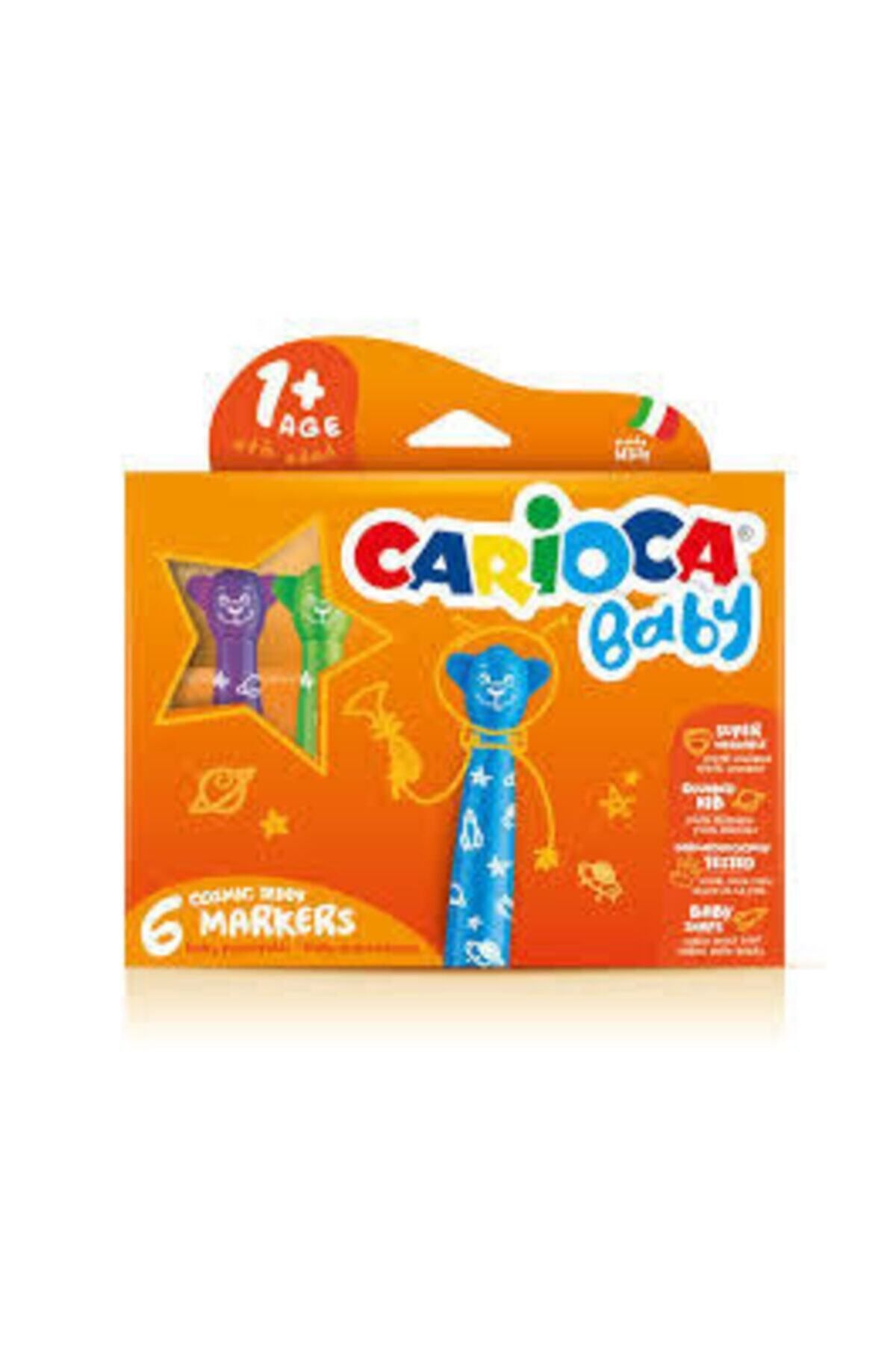 Carioca Teddy Baby Yıkanabilir Keçeli Kalem 6'lı
