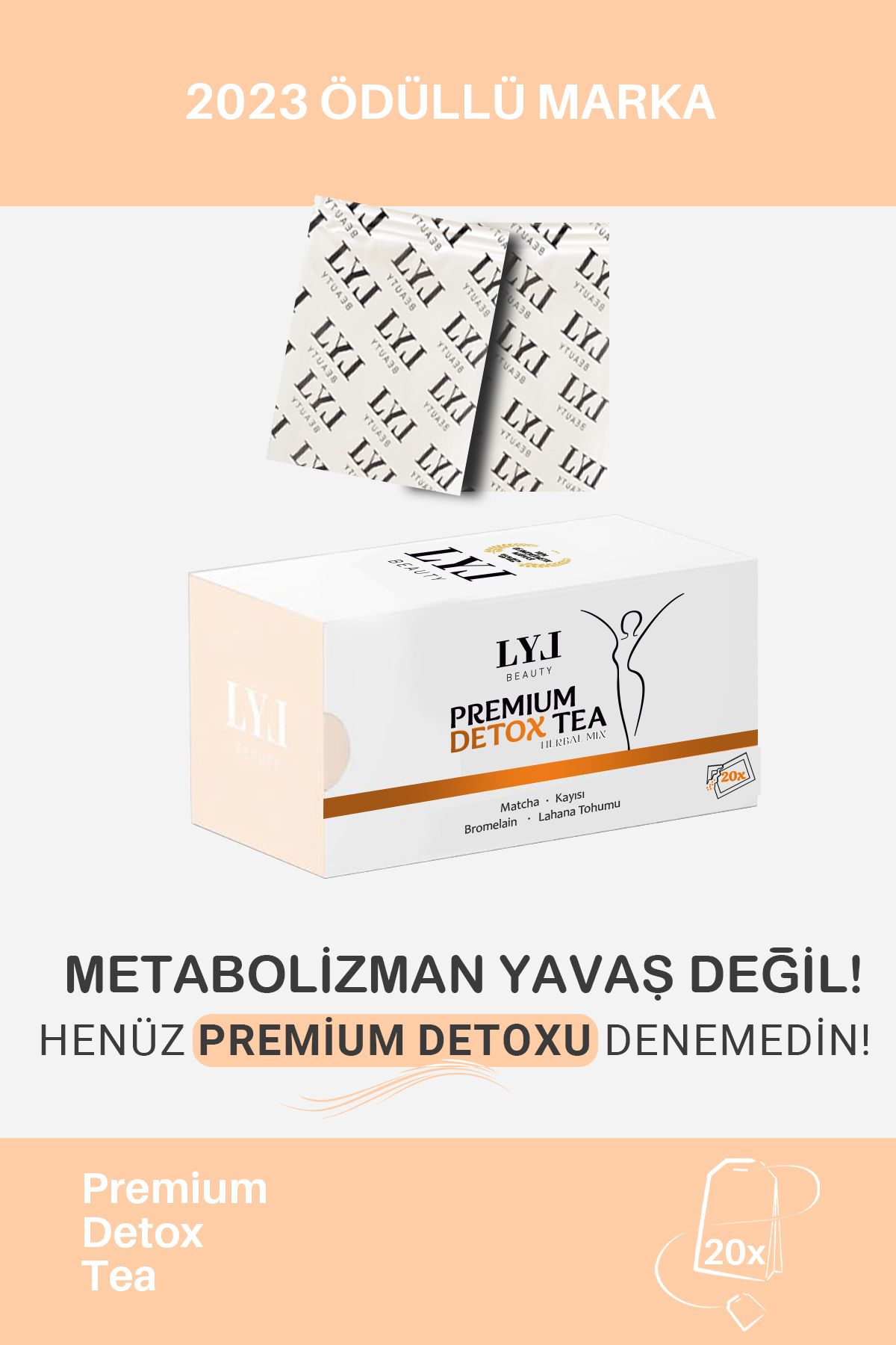 LYL BEAUTY Bromelain-lahana-matcha-kayısı Premium Detox Çayı--kilo Ve Ödem Atıcı