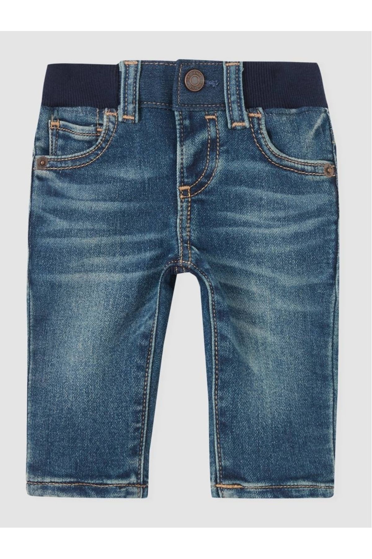GAP Erkek Bebek Lacivert %100 Organik Pamuk Pull On Slim Jean Pantolon