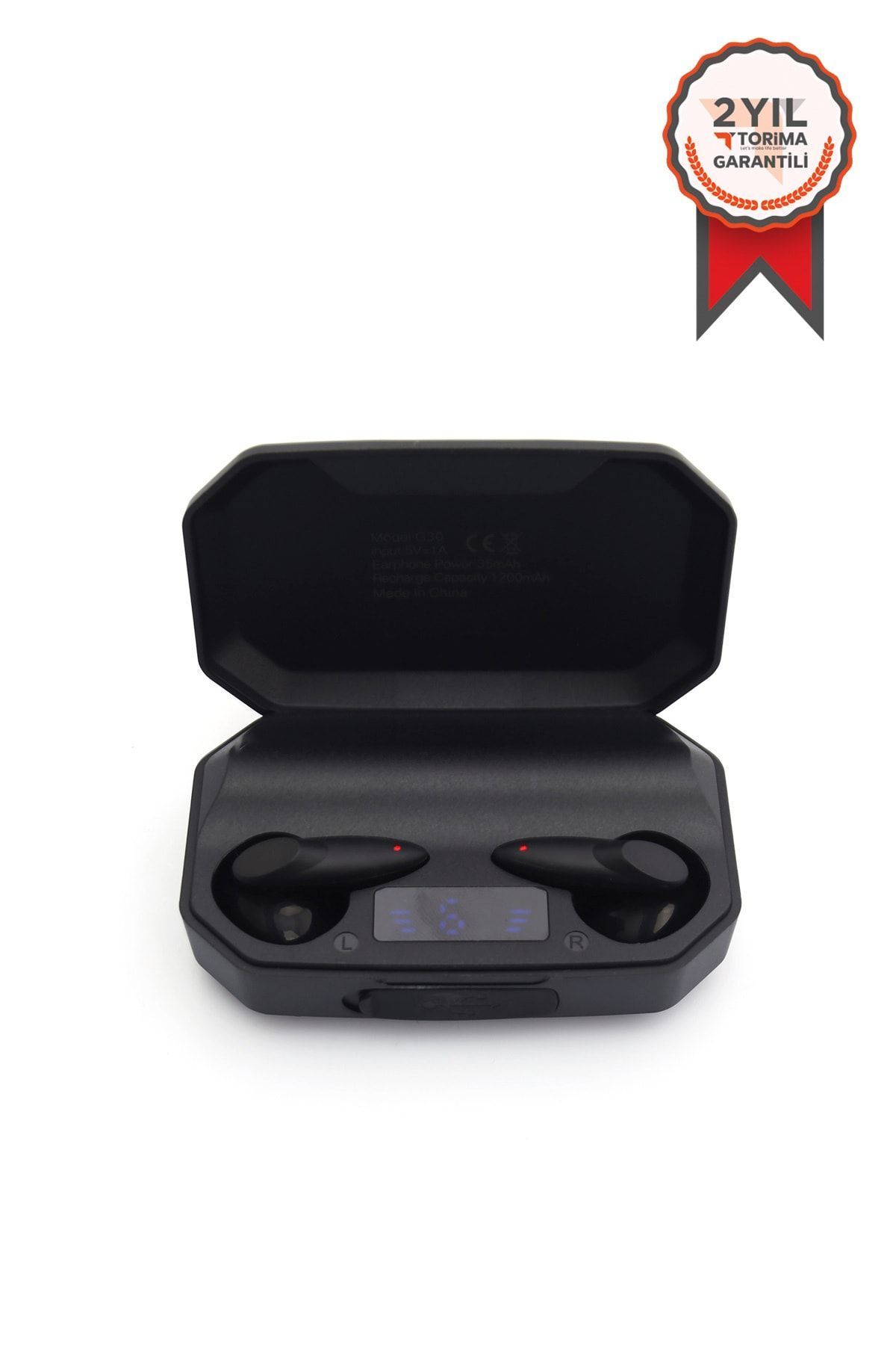 Torima G30 Siyah Profesyonel Oyuncu Kulaklığı Kablosuz Kulakiçi Rgb Işıklı Çift Mikrofonlu Bluetooth 5.2.