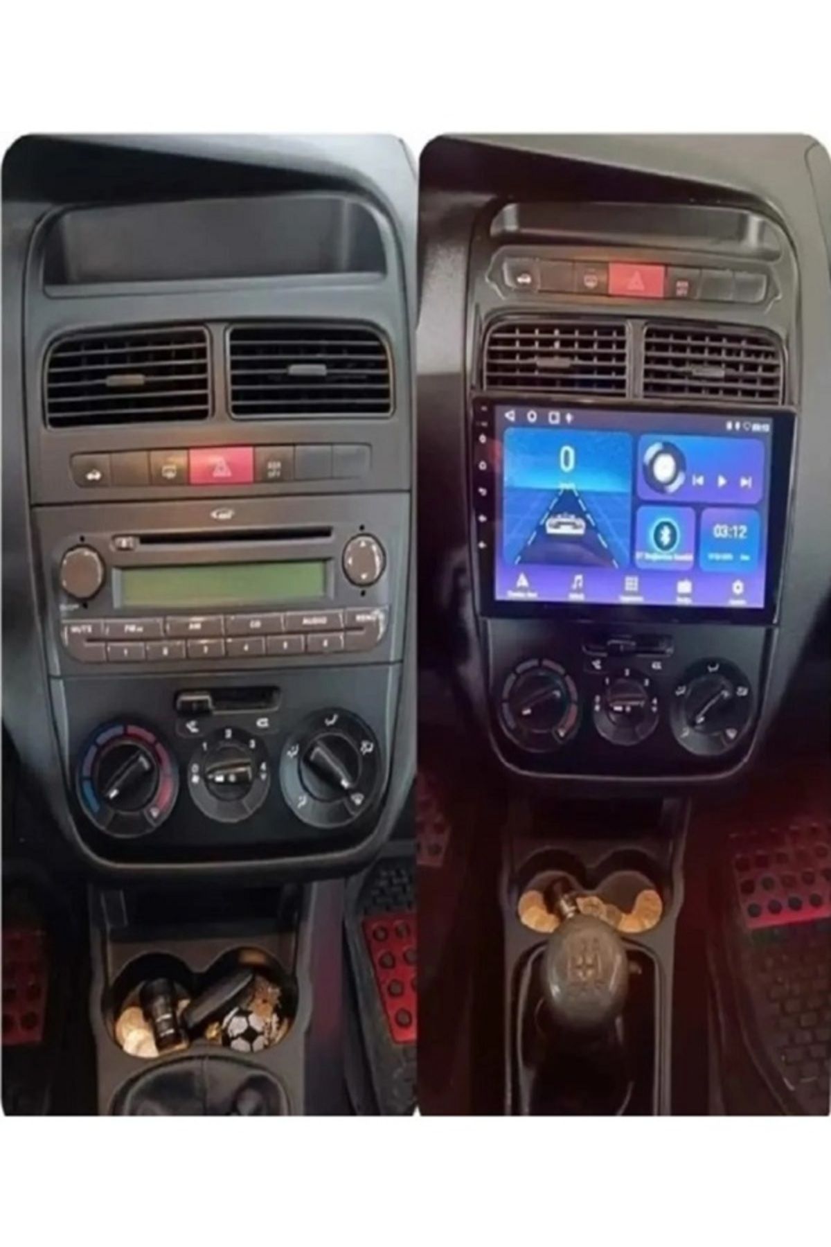 Drivetec Fiat Linea Uyumlu 4ram 64gb hafıza Multimedia Android Navigasyonlu Carplayli Teyp