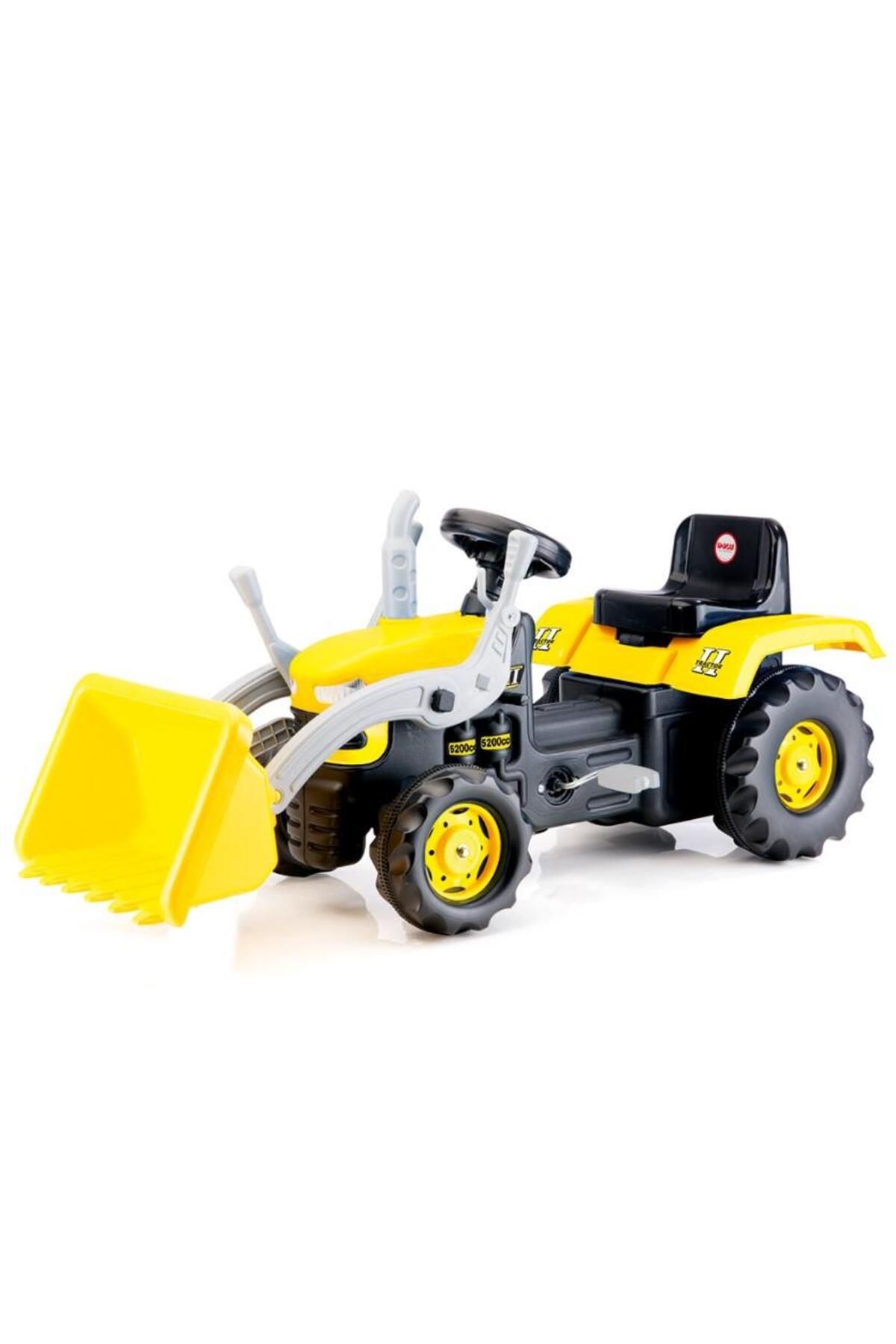 DOLU OYUNCAK Dolu 8051 Kepçeli Pedallı Traktör Pedallı Çocuk Kepçesi Sarı