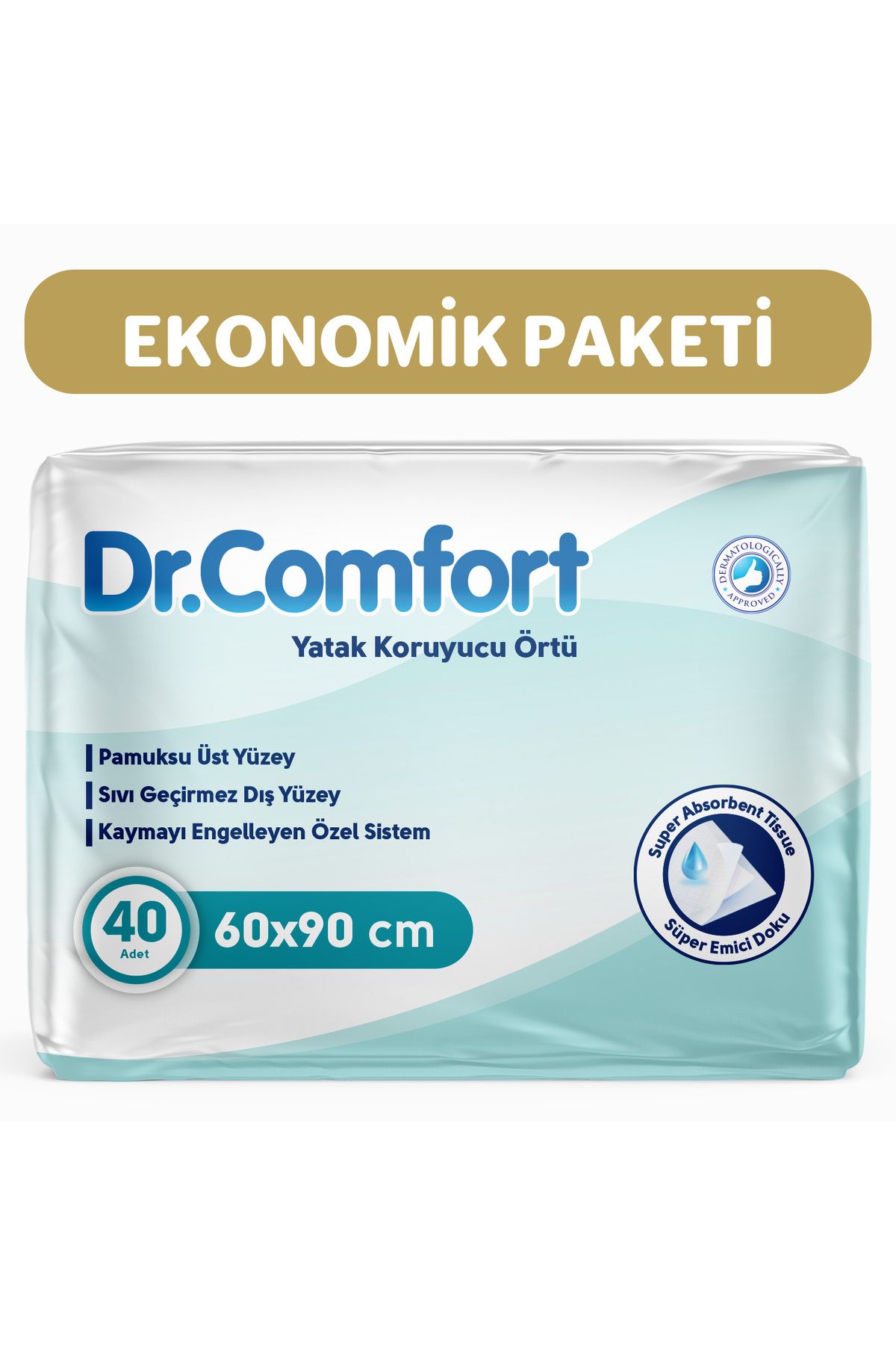 Dr.Comfort Dr Comfort 60x90 Yatak Koruyucu Örtü 40 Adet