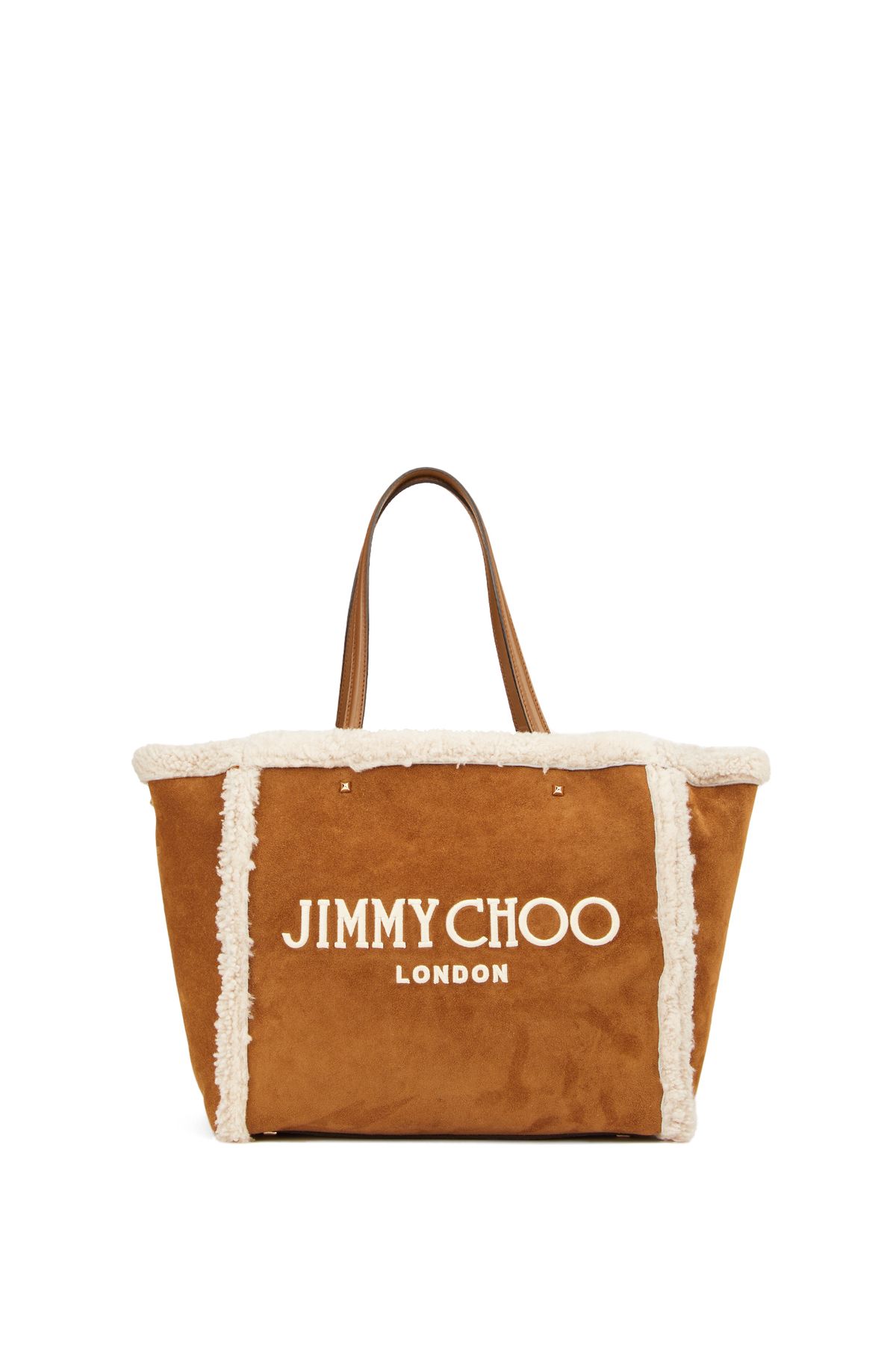 Jimmy Choo Varenne Kahverengi Kadın Deri Alışveriş Çantası