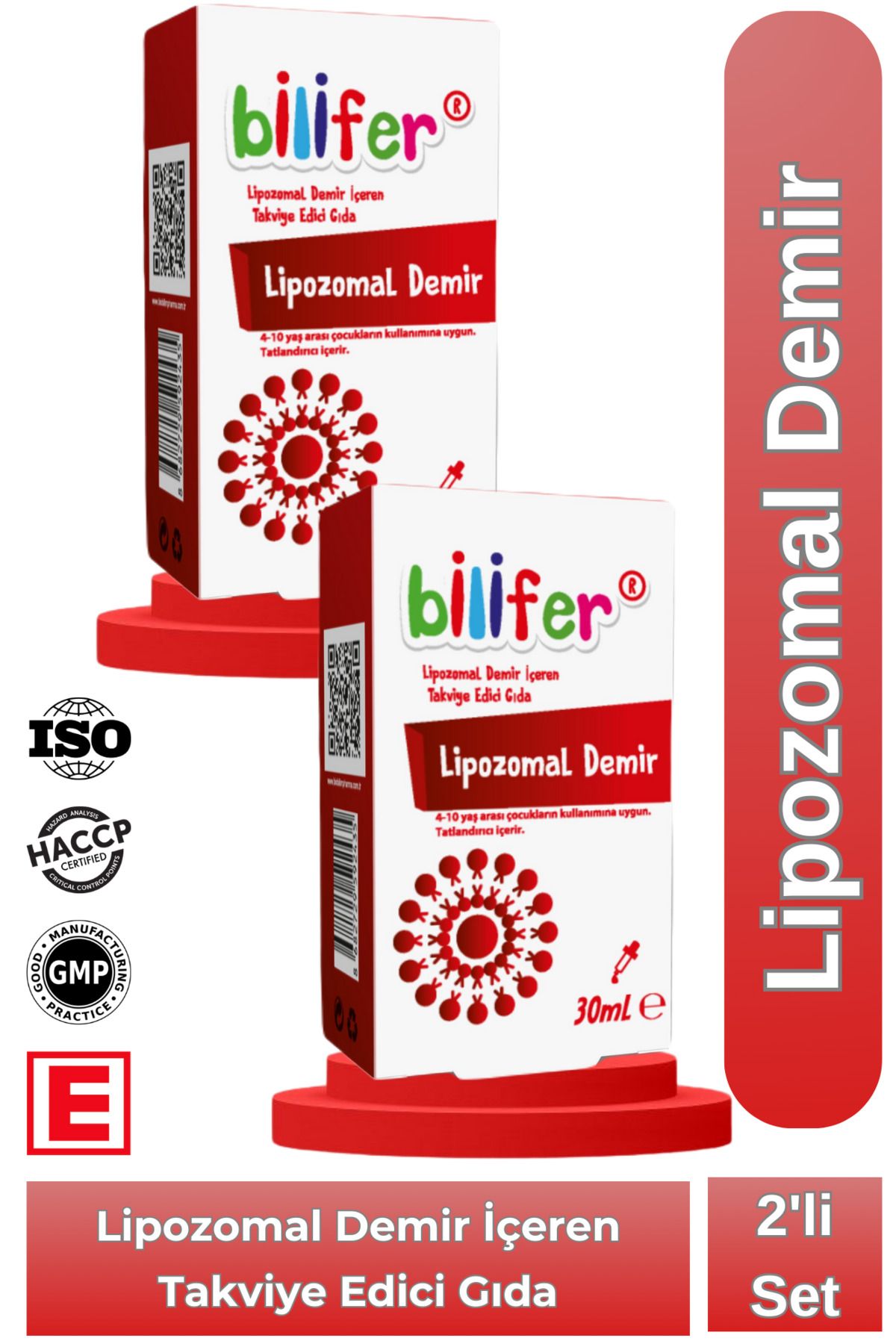 BİLİFER Lipozomal Demir Damla 2'li Avantaj Paket