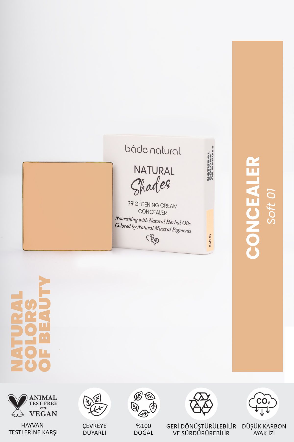 Bade Natural Concealer Soft 01 %100 Doğal