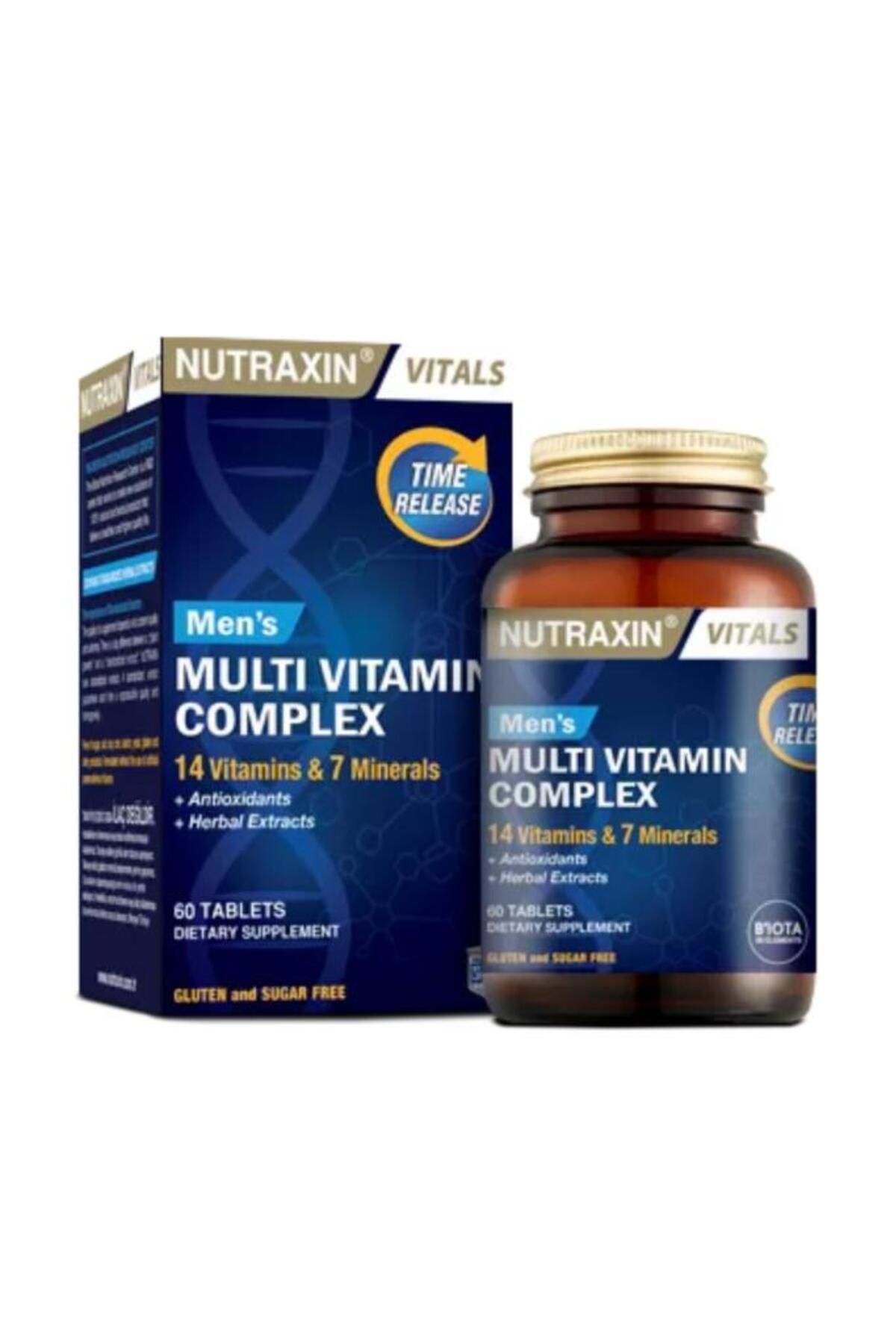 Nutraxin Multivitamin Mineral Complex 60 Tablet Erkeklere Özel