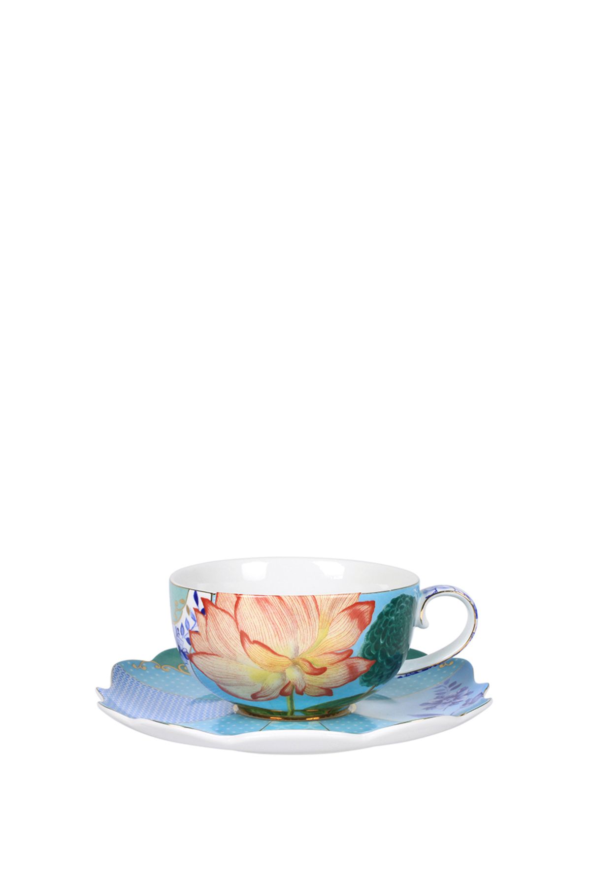 Pip Studio Royal Çiçek Desenli Porselen Çay Fincanı