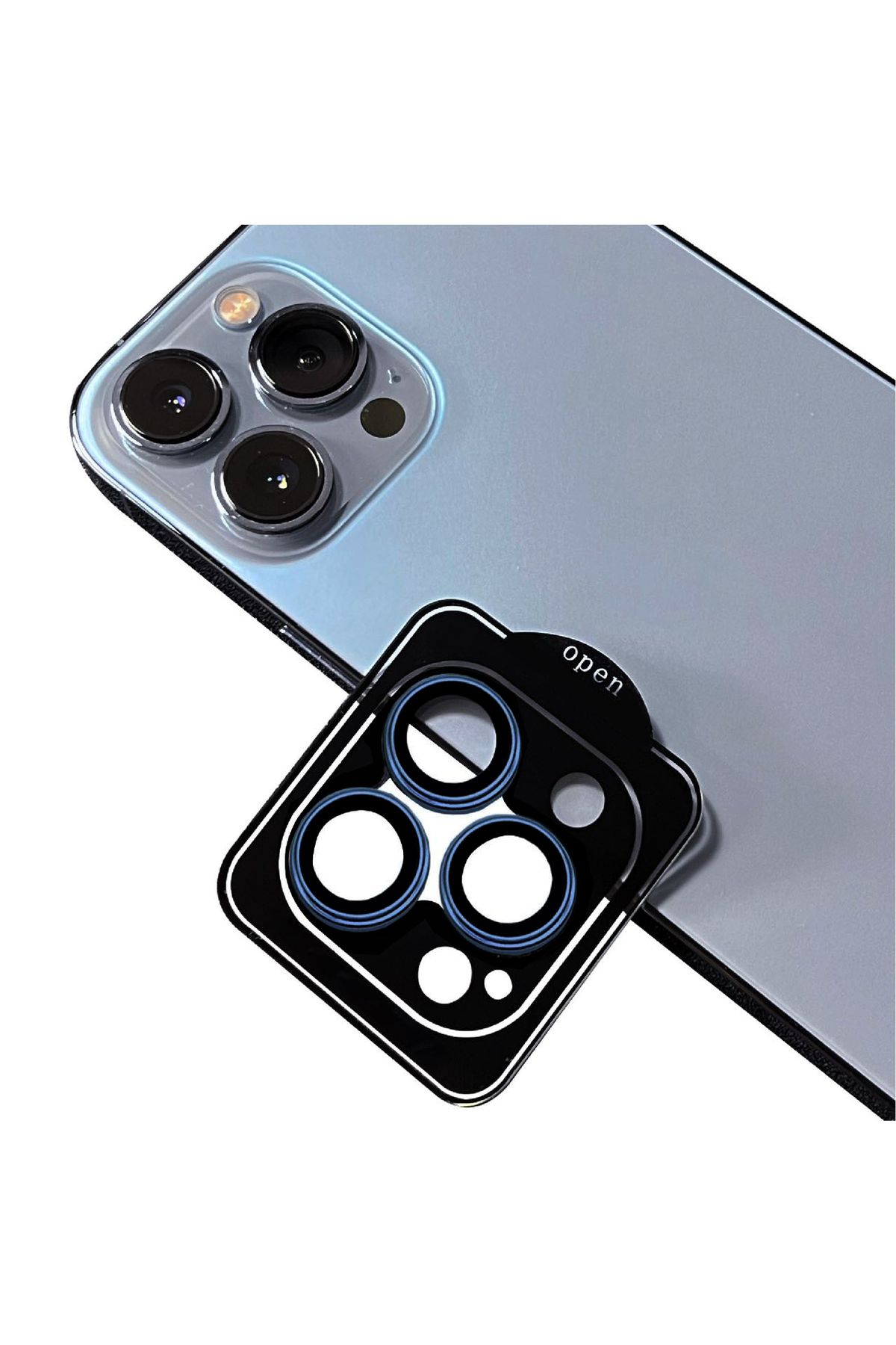 Genel Markalar iPhone 12 Pro Max Uyumlu Baltazar CL-11 Safir Parmak İzi Bırakmayan Anti-Reflective Kamera Lens Koru