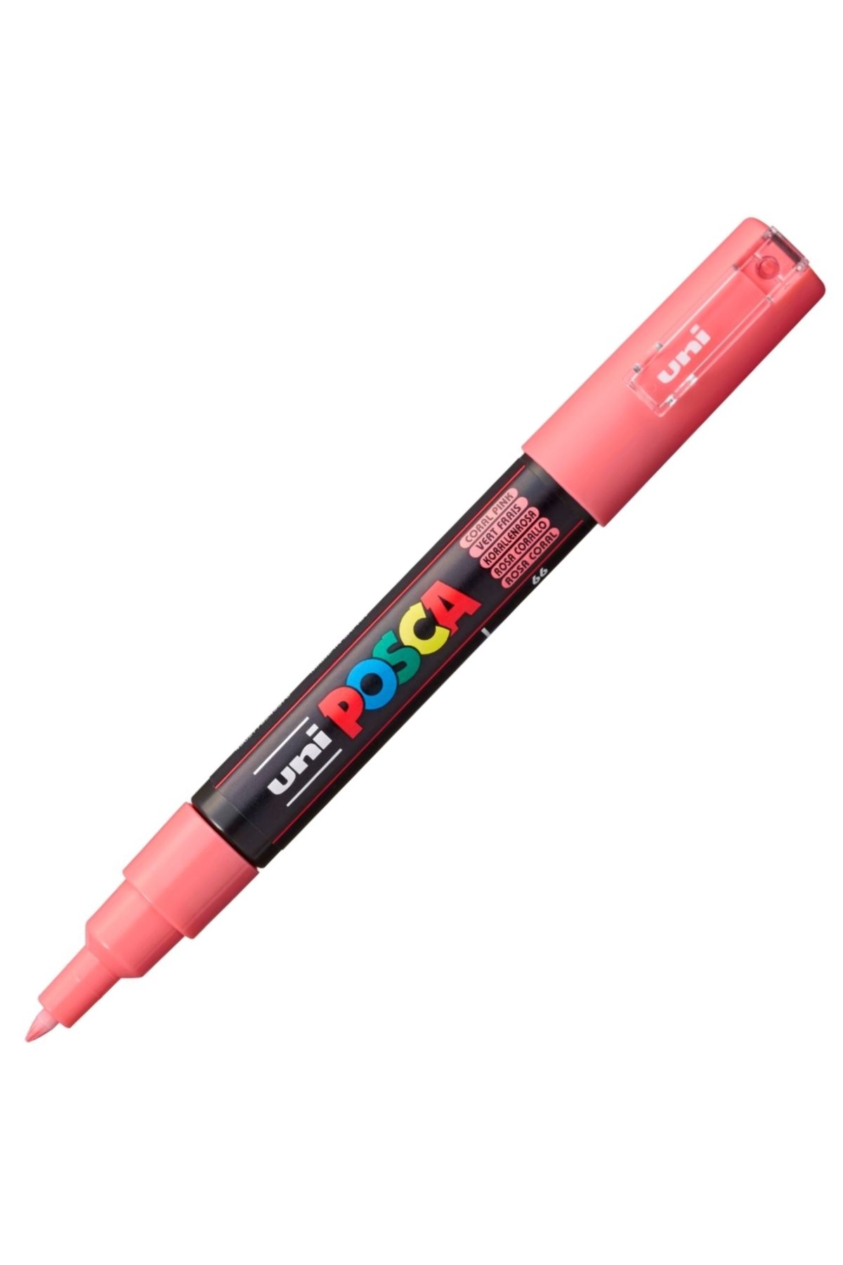 Uni Posca Marker Kalem Pc-1m (0.7mm) Yeni Renk Coral Pink - Mercan Pembe